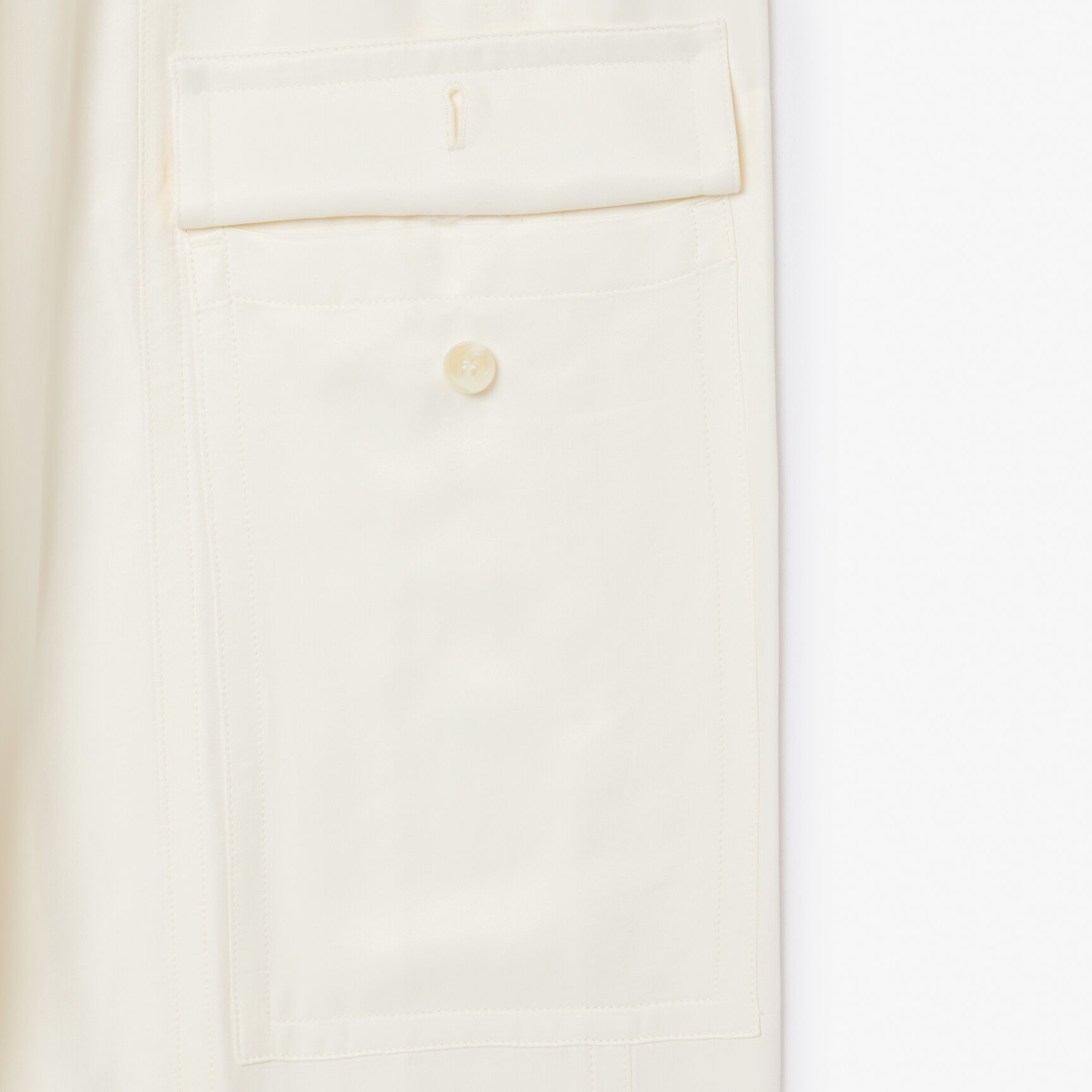 Oversized Satin Cargo Pants