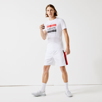 Men's Lacoste Sport Stylized Logo Print Organic Cotton T-shirt