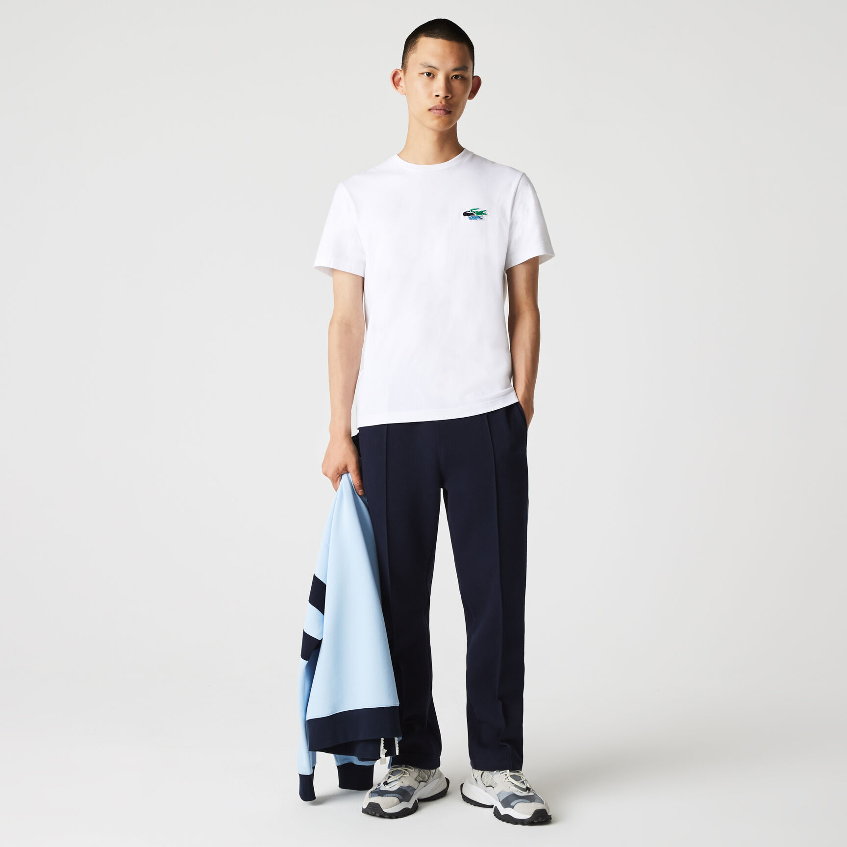 Men's Crew Neck Colored Crocodiles Organic Cotton T-shirt Men's Crew Neck Colored Crocodiles Organic Cotton T-shirt