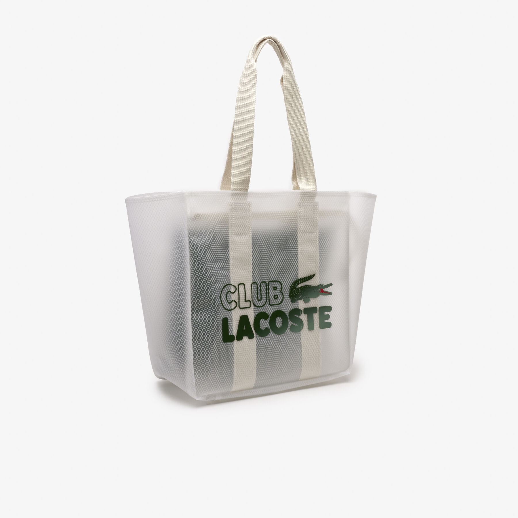 unisex lacoste transparent tote