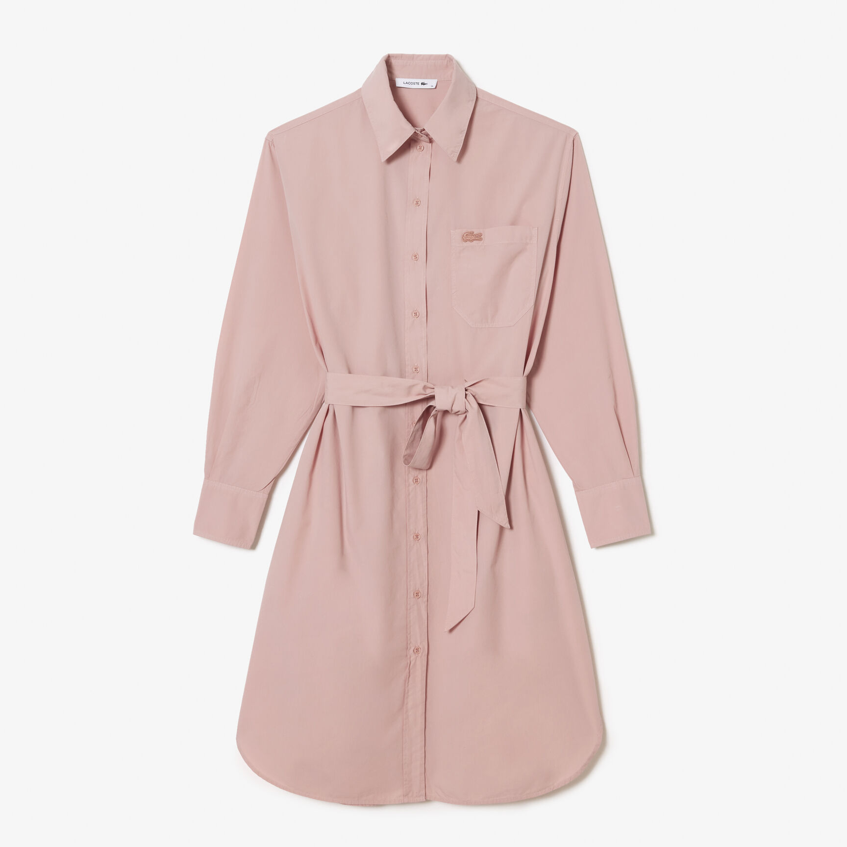 Women&rsquo;s Lacoste Loose Fit Cotton Poplin Shirt Dress