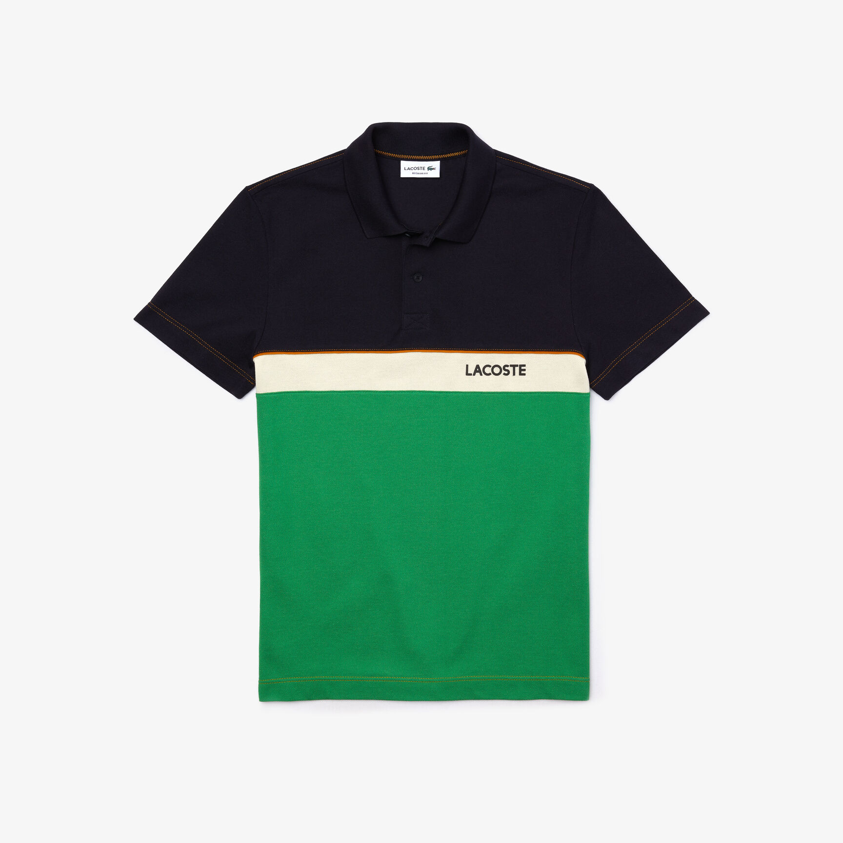 Men’s Lacoste Regular Fit Colourblock Cotton Piqué Polo Shirt Men’s Lacoste Regular Fit Colourblock Cotton Piqué Polo Shirt