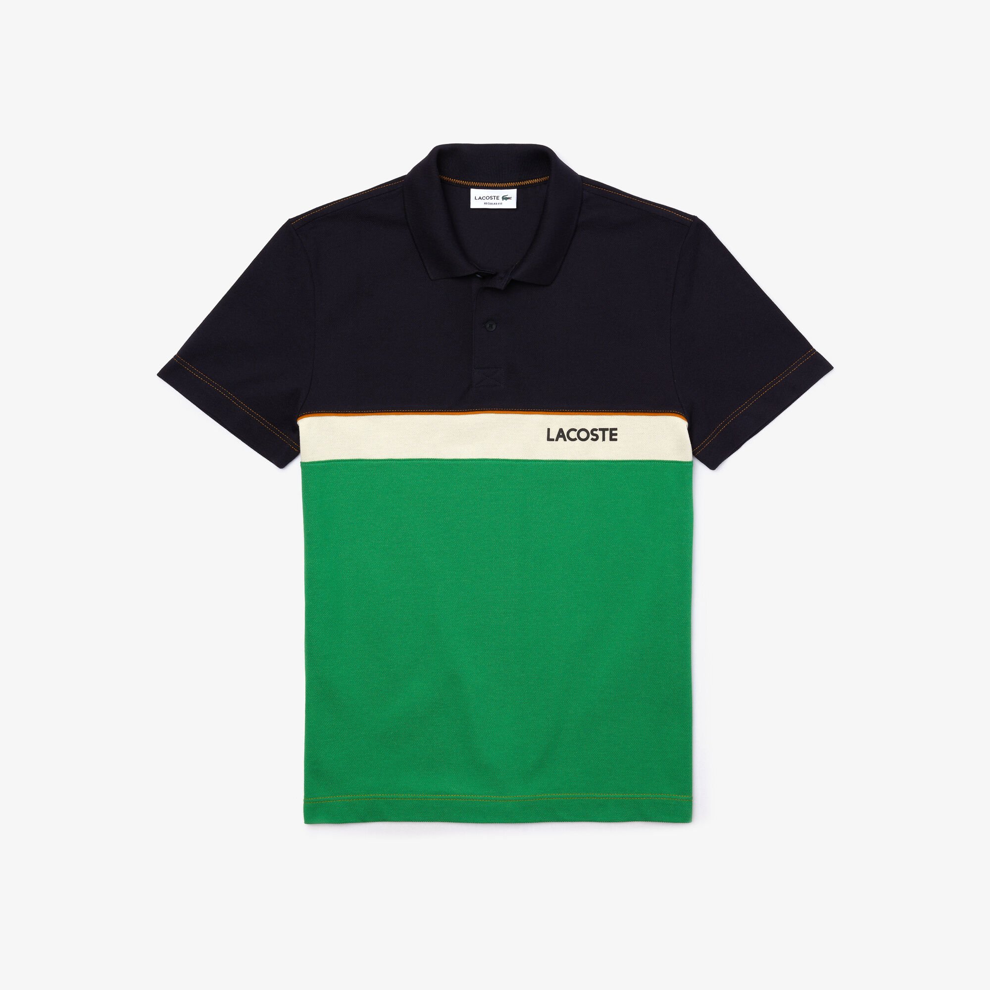 Men’s Lacoste Regular Fit Colourblock Cotton Piqué Polo Shirt Men’s Lacoste Regular Fit Colourblock Cotton Piqué Polo Shirt