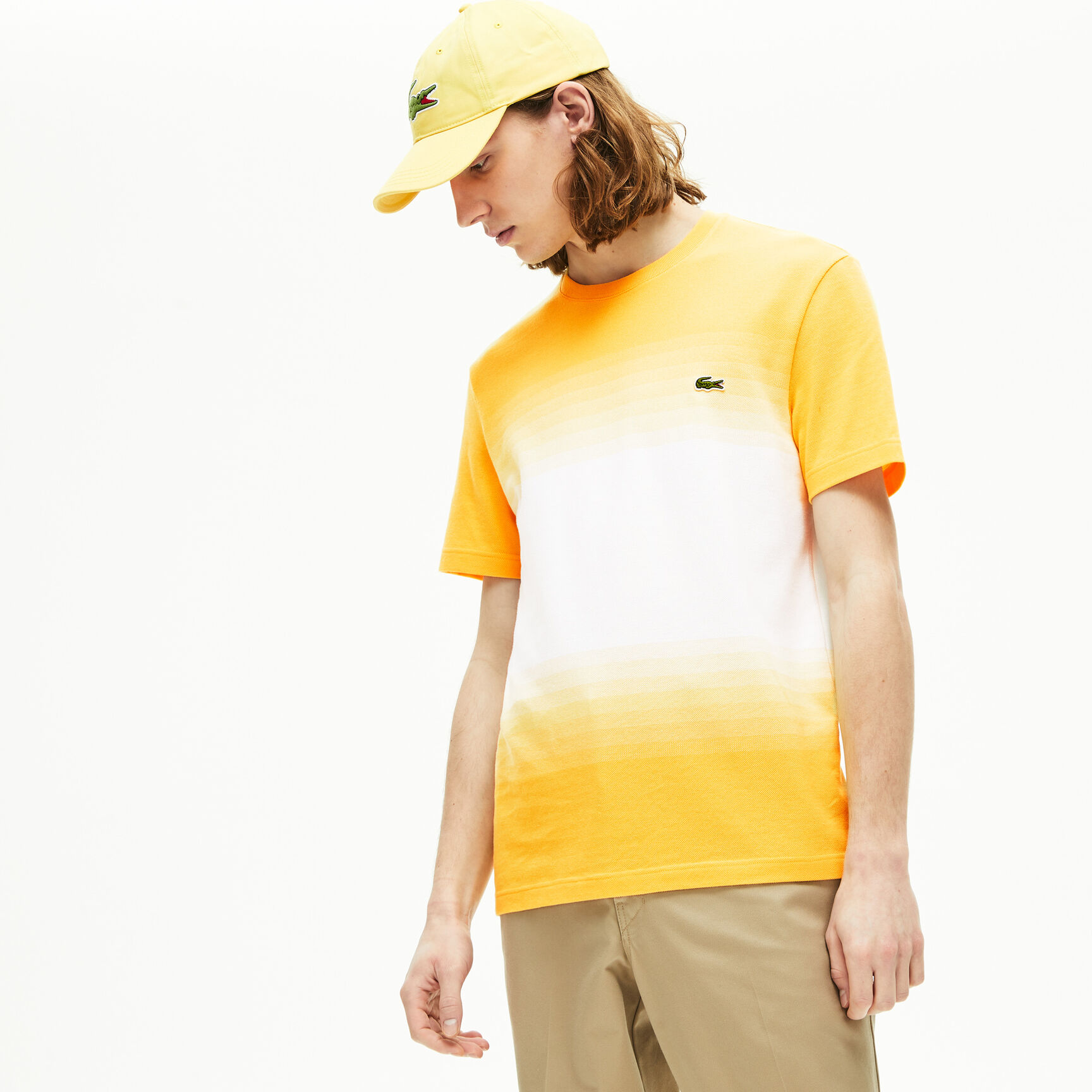 Men's Made in France Cotton Piqué Cotton Crew Neck T-shirt Men's Made in France Cotton Piqué Cotton Crew Neck T-shirt