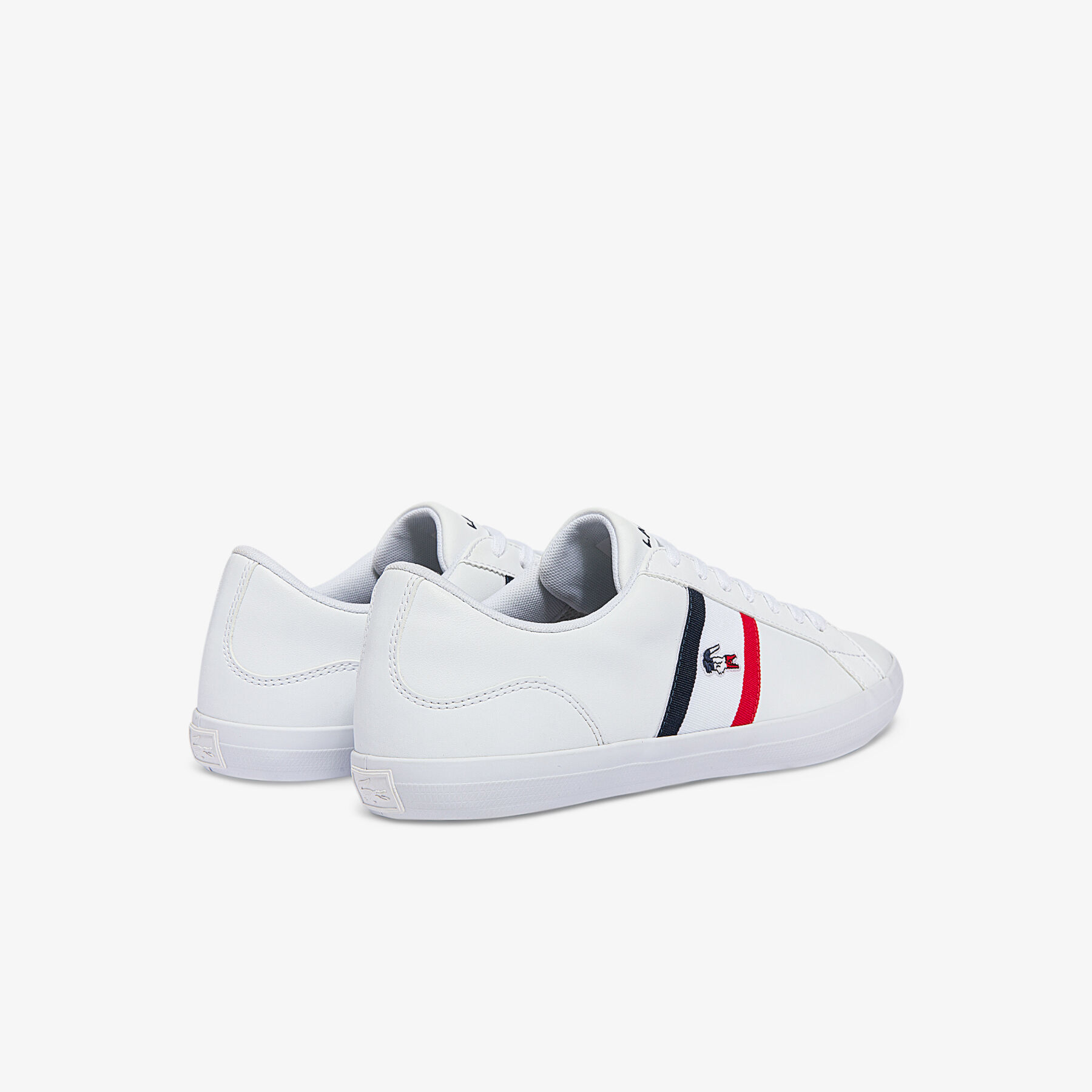 Men's Lerond Tricolore Leather and Synthetic Trainers lacoste men s lerond tricolore leather and synthetic trainers