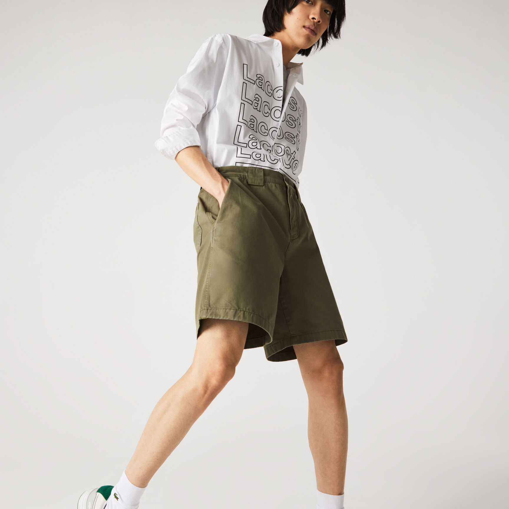 شورت برمودا من القطن الناعم المريح للرجال