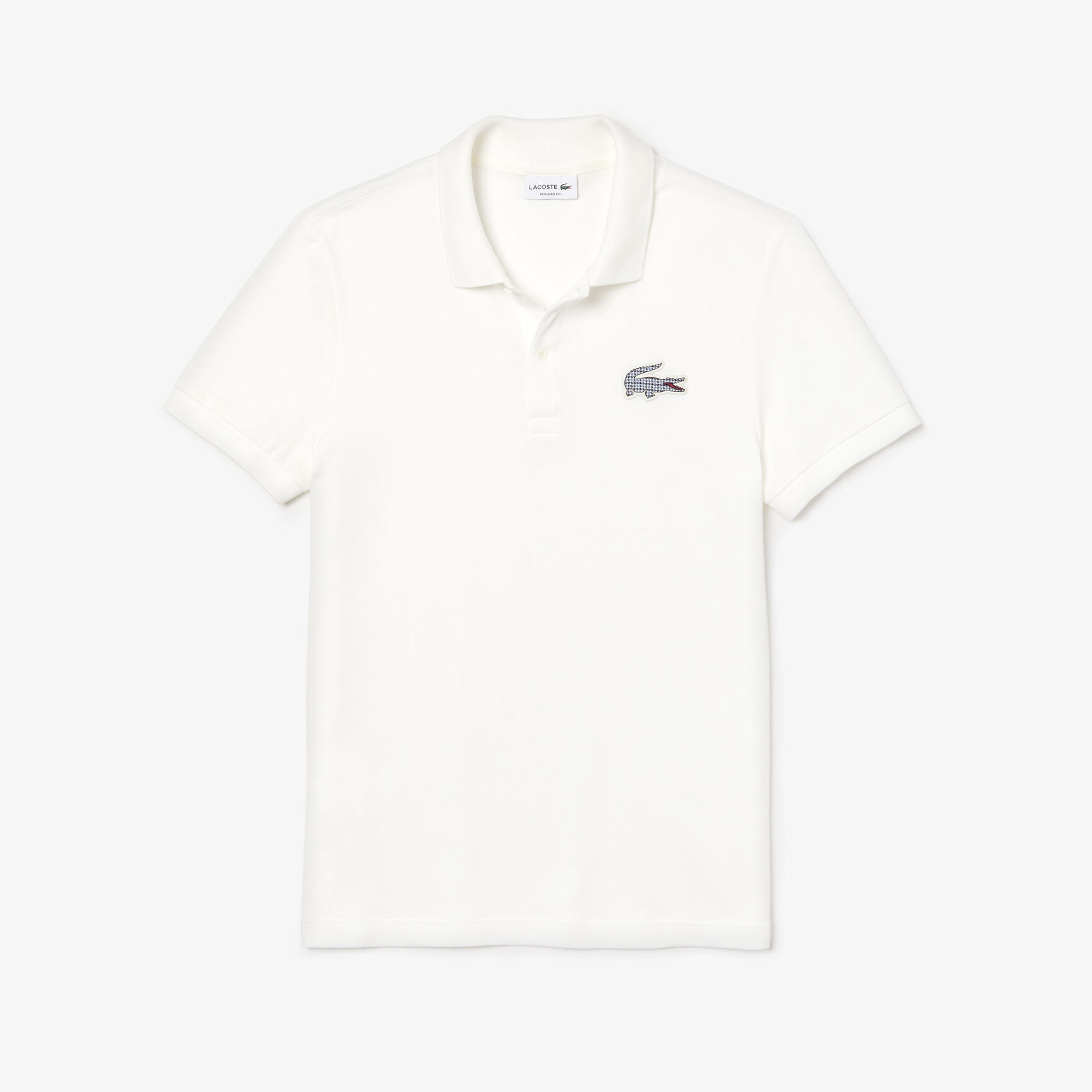 Men's Lacoste Regular Fit Check Croc Badge Piqué Polo Shirt Men's Lacoste Regular Fit Check Croc Badge Piqué Polo Shirt