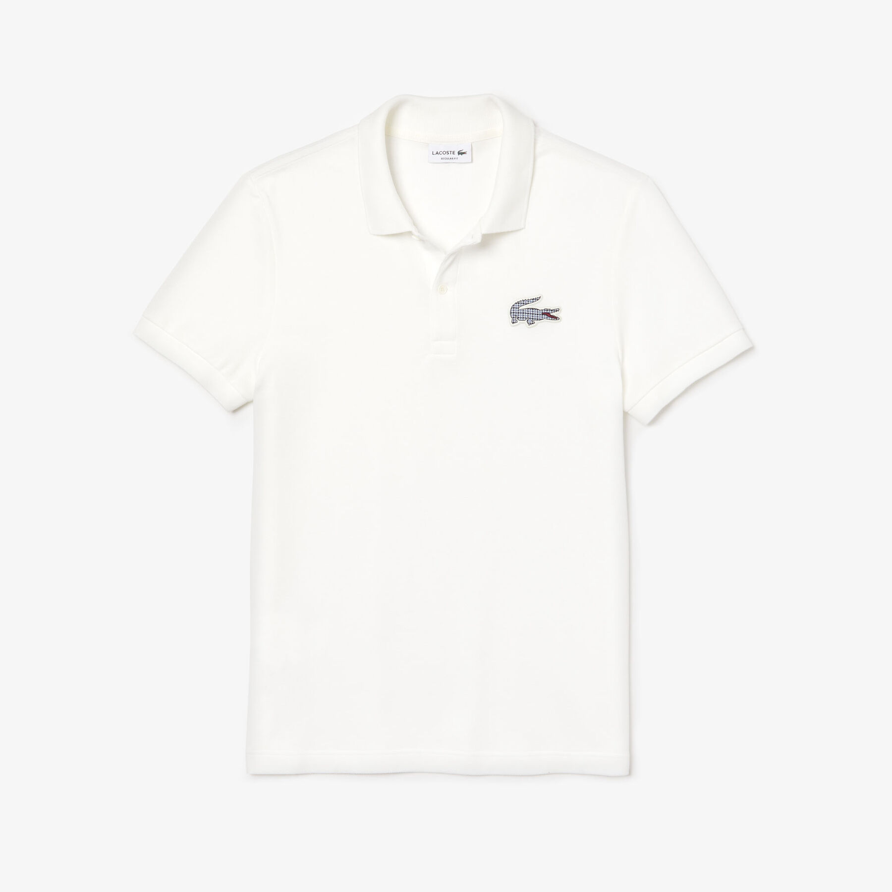 Men's Lacoste Regular Fit Check Croc Badge Piqué Polo Shirt men s lacoste regular fit check croc badge piqu polo shirt