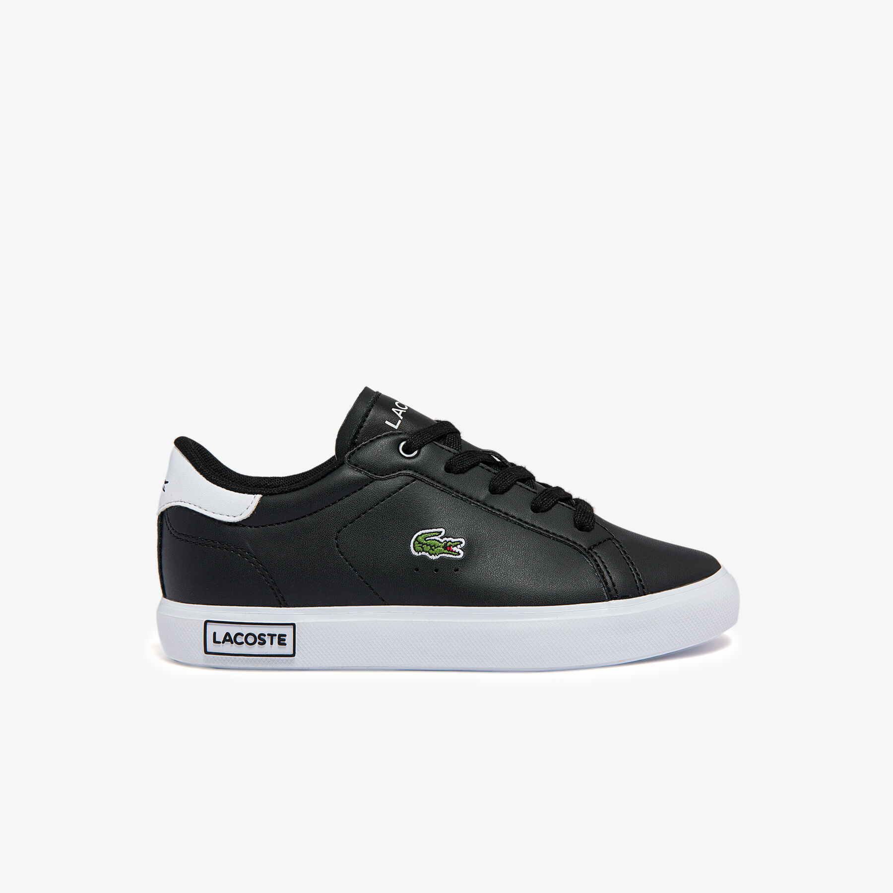 lacoste children s powercourt synthetic trainers