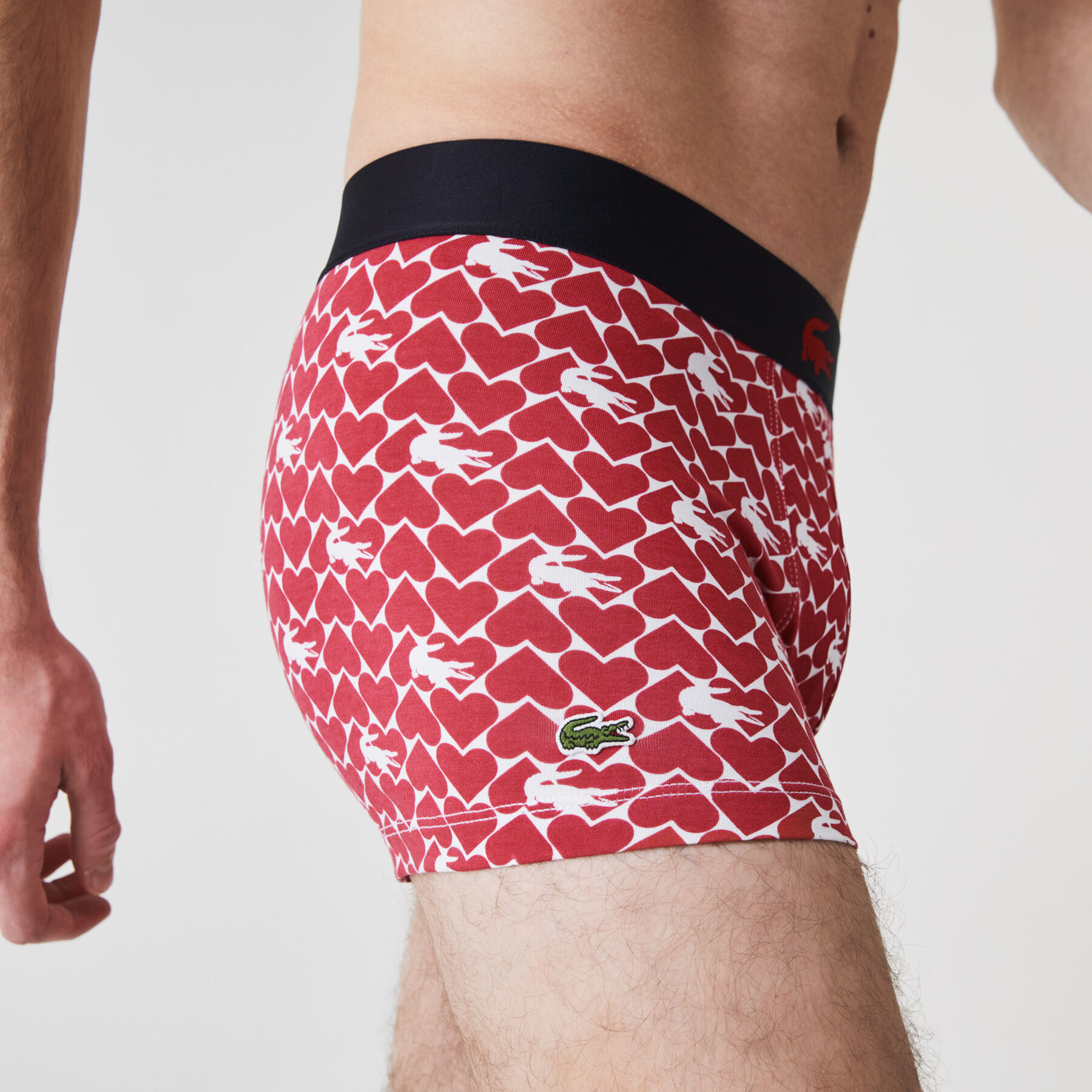 lacoste men s valentine s day stretch cotton trunk 3 pack