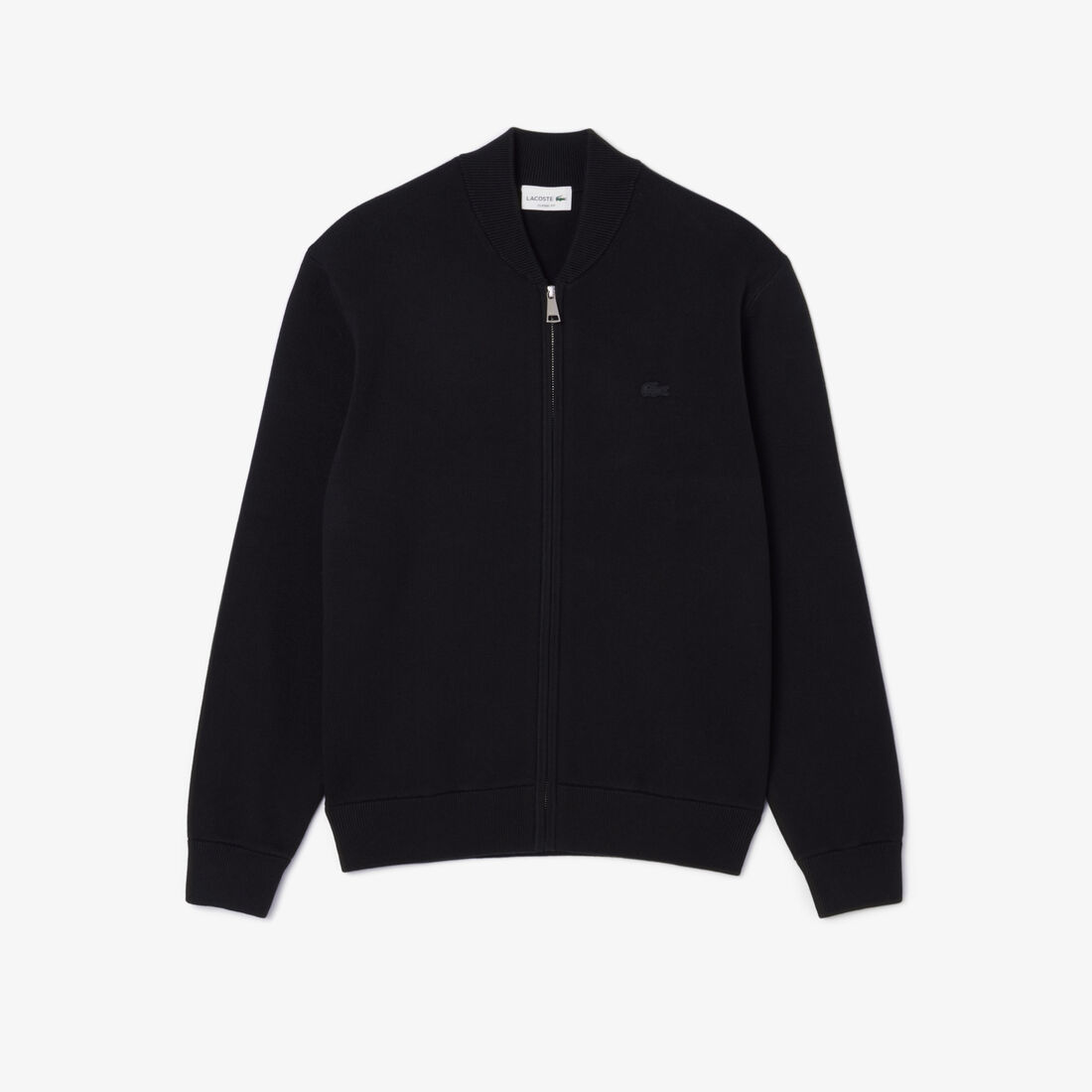 Cotton and Wool Knit Bomber Jacket Cotton and Wool Knit Bomber Jacket