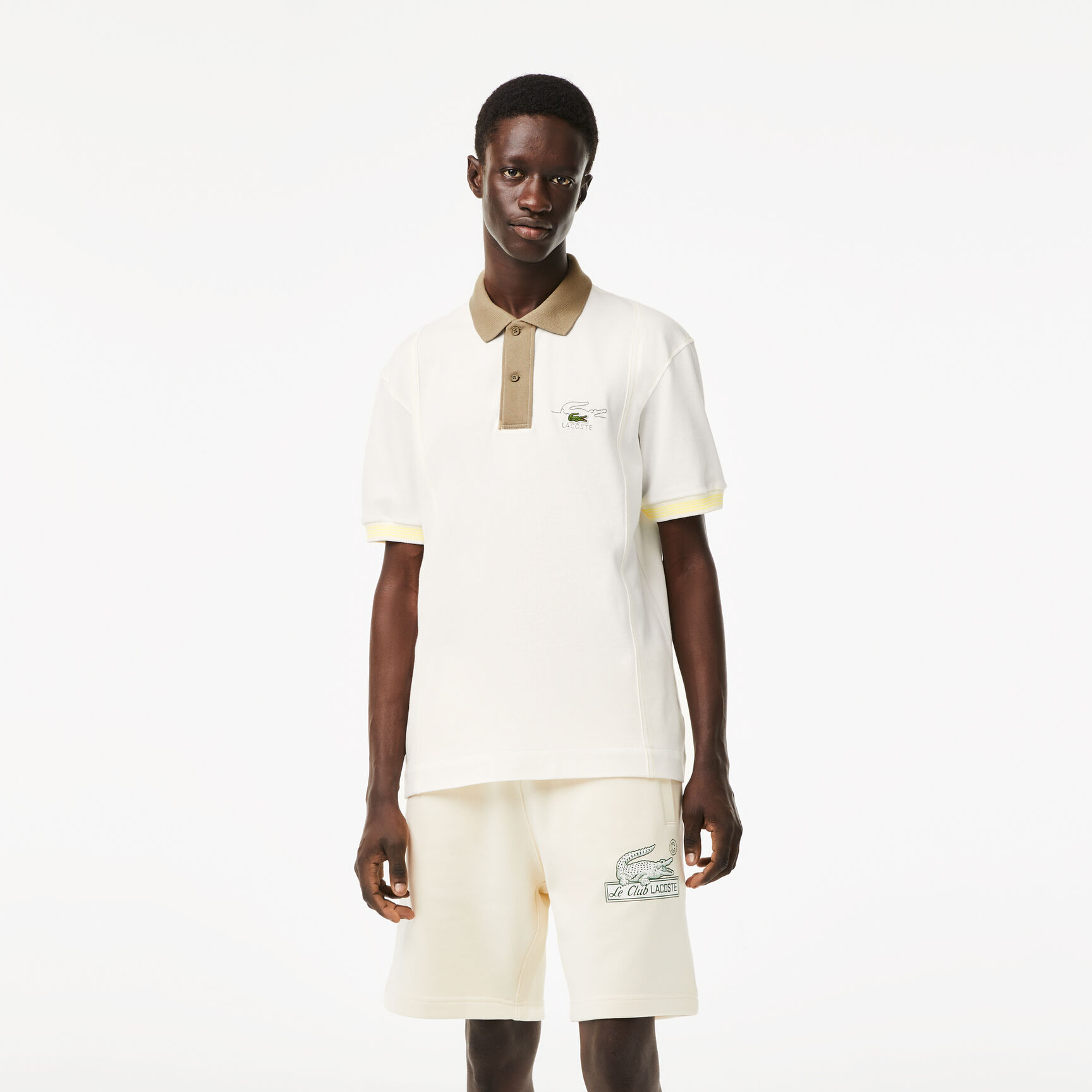 تيشيرت بولو لاكوست قطن عضوي بلونين للرجال تيشيرت بولو لاكوست قطن عضوي بلونين للرجال