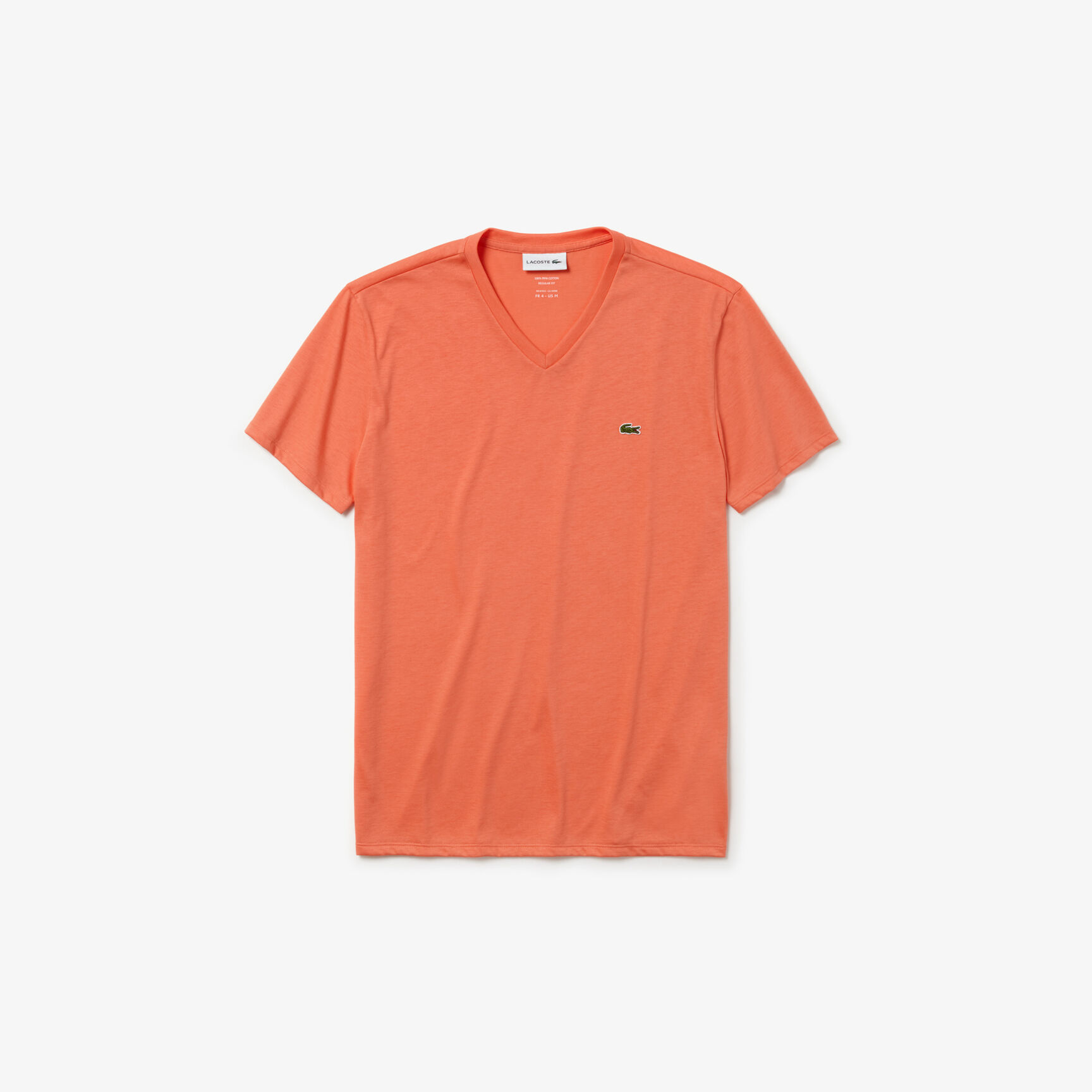 Lightweight Cotton Pima V Neck T-shirt