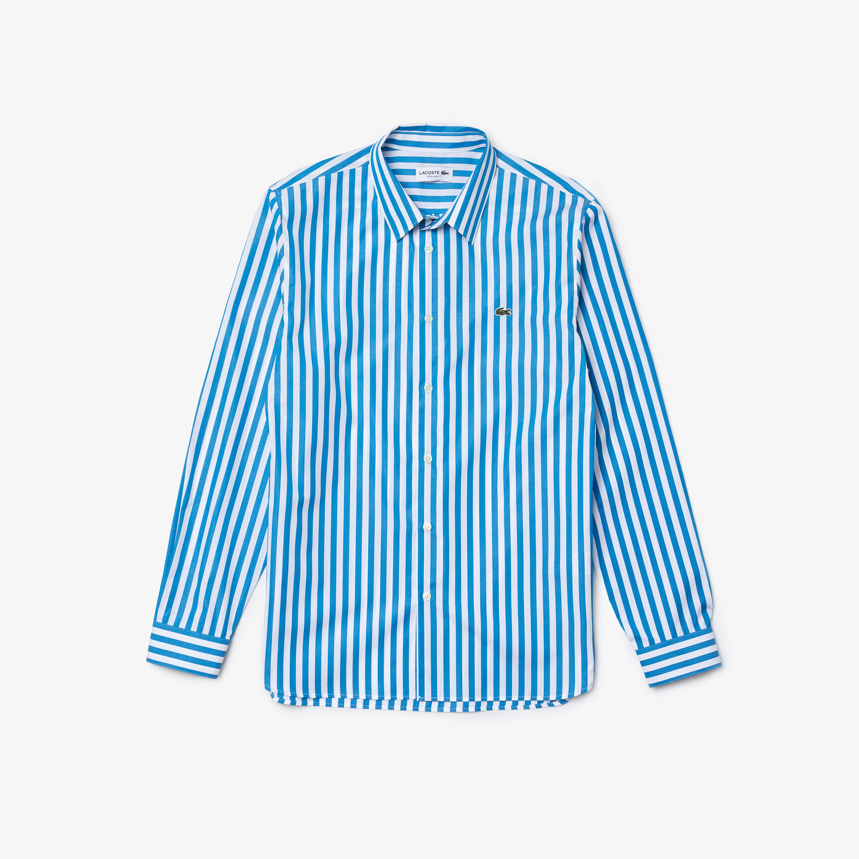 Men's Regular Fit Striped Poplin Shirt