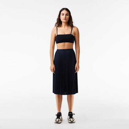 Women's Elasticised Waist Flowing Pleated Skirt