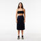 Elastic Waist Fluid Pleated Skirt