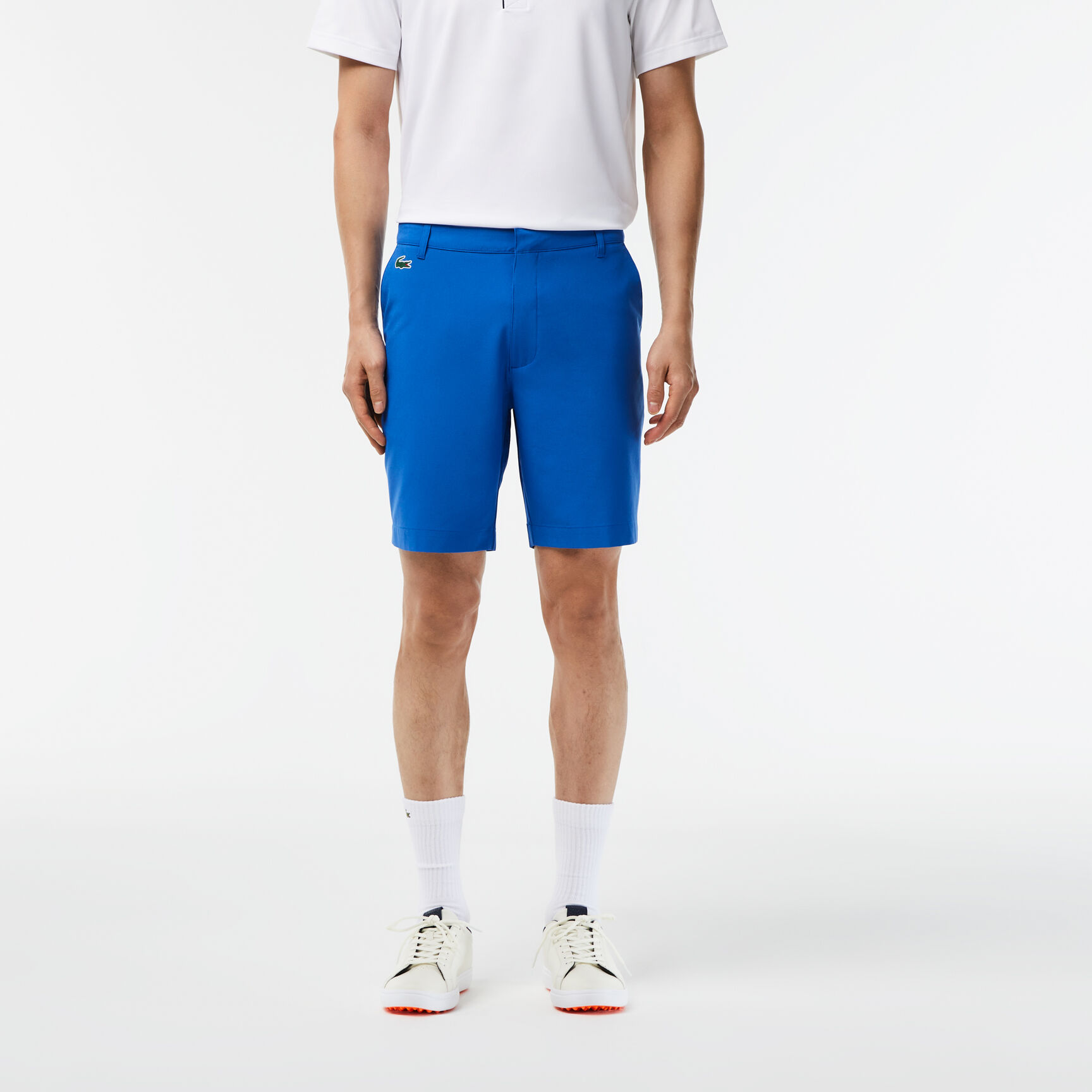 شورت برمودا غولف نسيج مطاطي خفيف للرجال مجموعة Lacoste SPORT