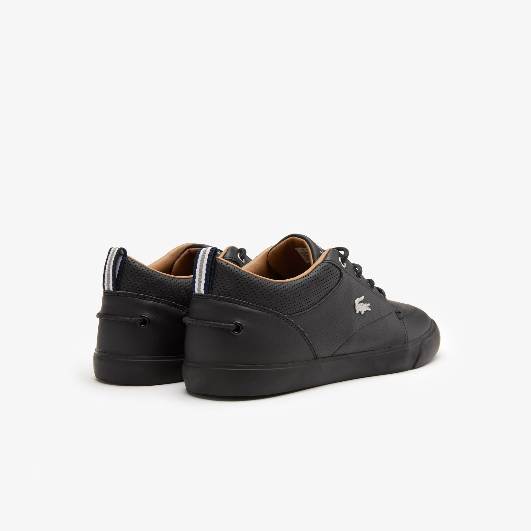 Men's Bayliss Leather Perforated Collar Sneakers