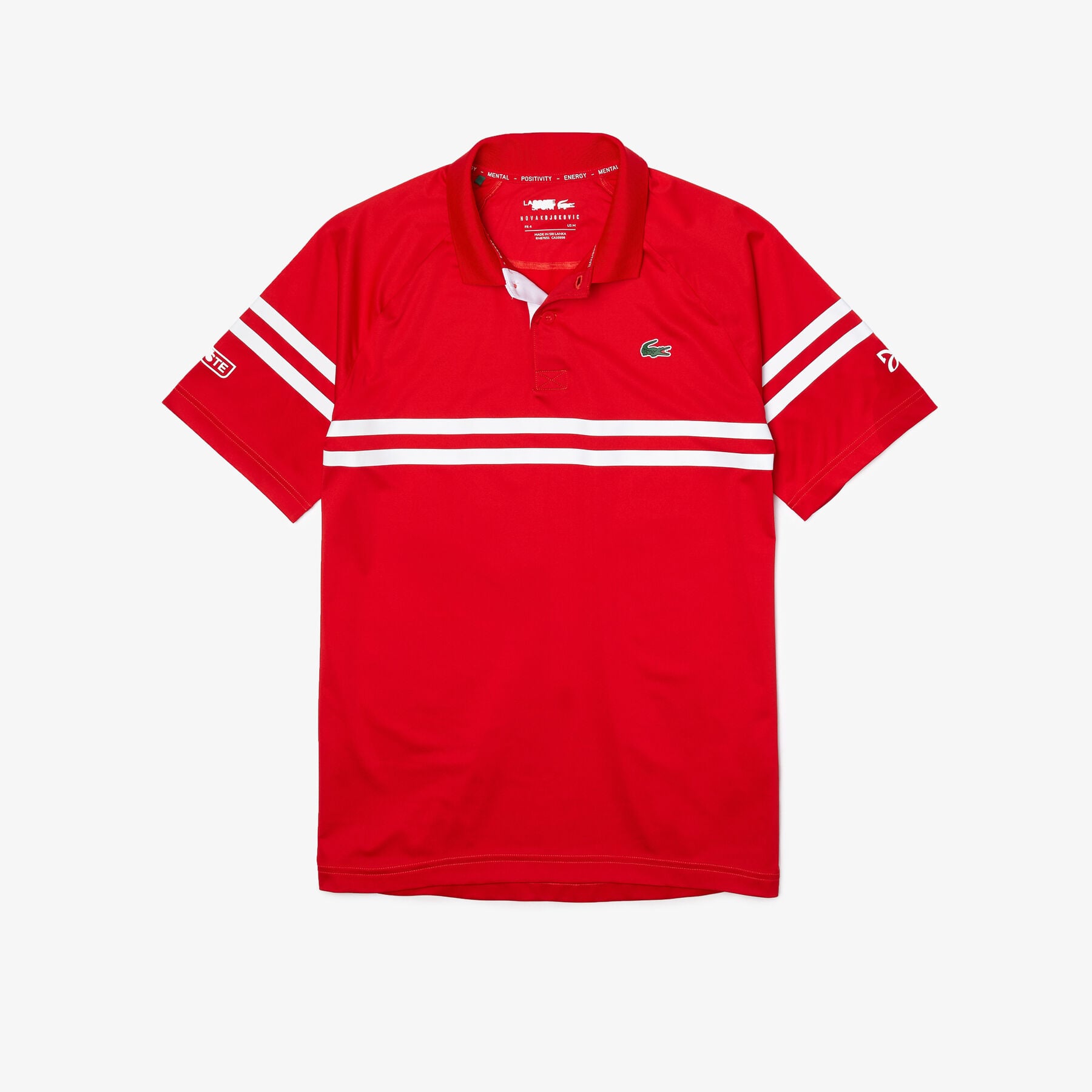 Men’s Lacoste SPORT x Novak Djokovic Ultra-Light Striped Polo Shirt men s lacoste sport x novak djokovic ultra light striped polo shirt