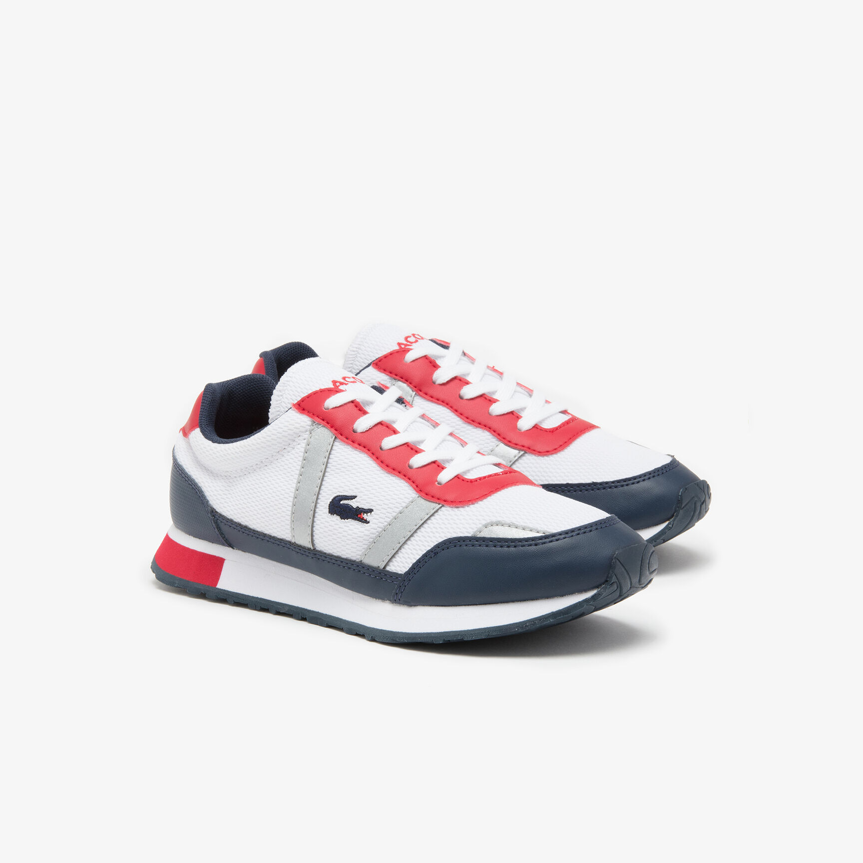 حذاء رياضي للشباب بأربطة من القماش ومواد صناعية حذاء رياضي للشباب بأربطة من القماش ومواد صناعية