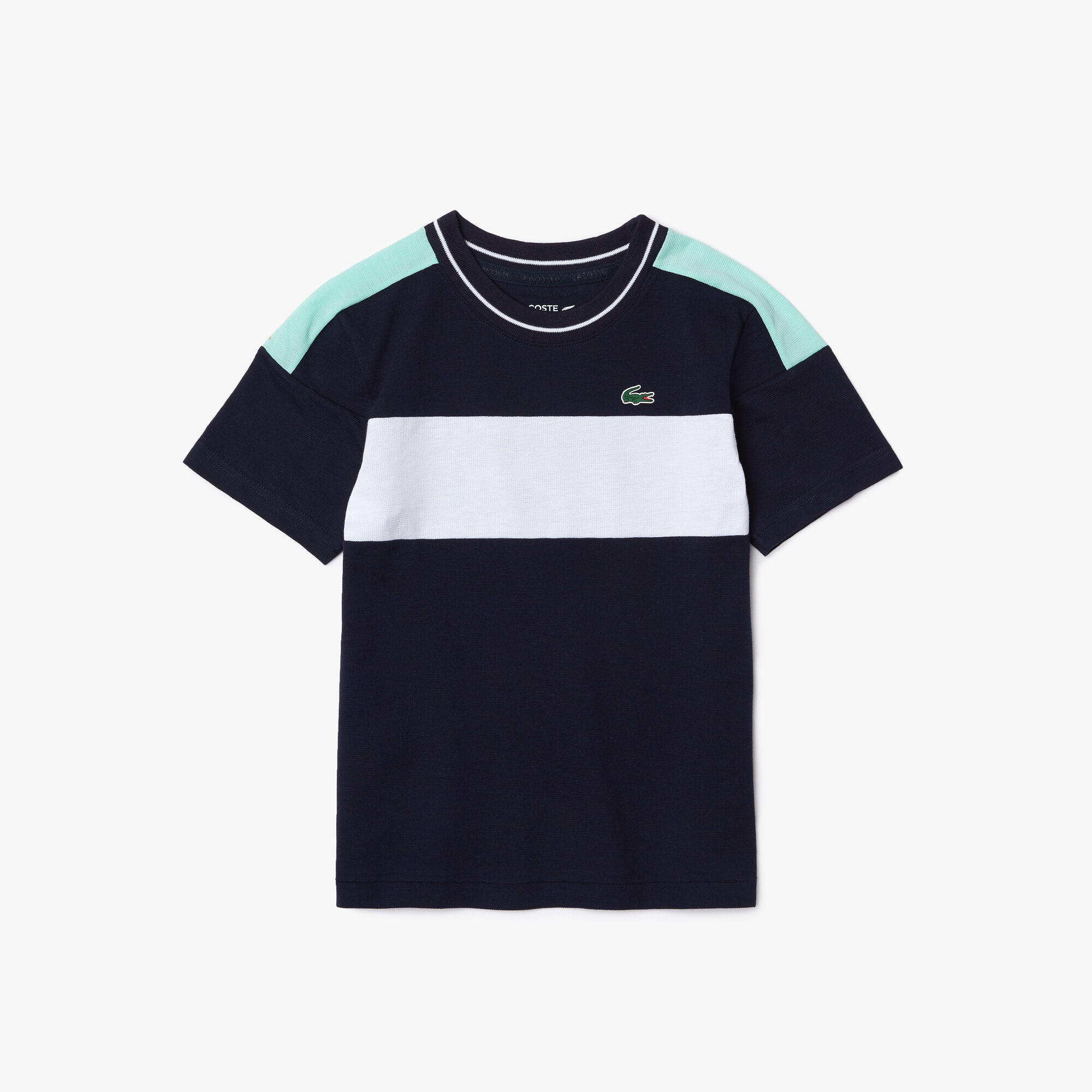 Tee shirt lacoste bleu turquoise shop