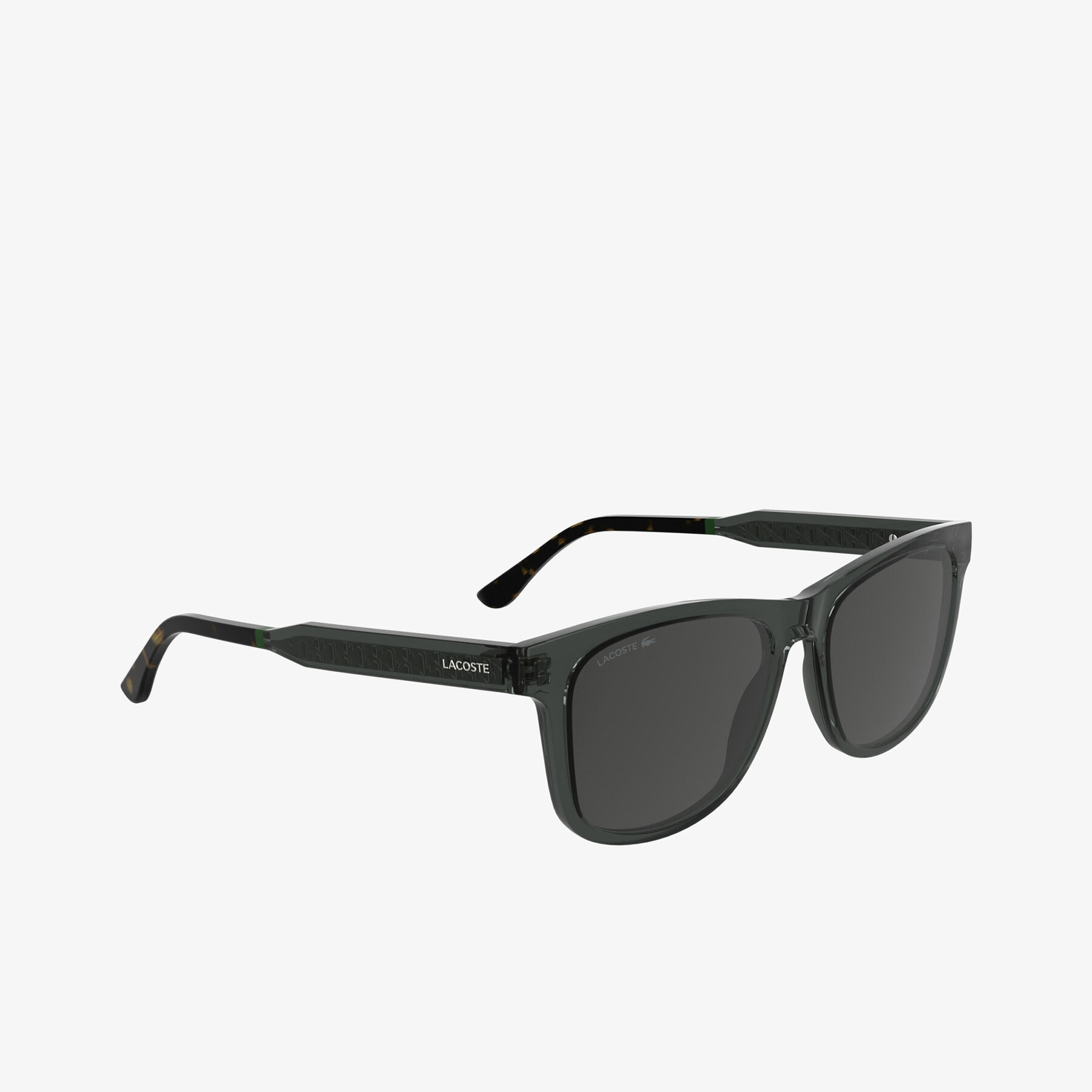 lacoste men s rectangular bio injected glasses