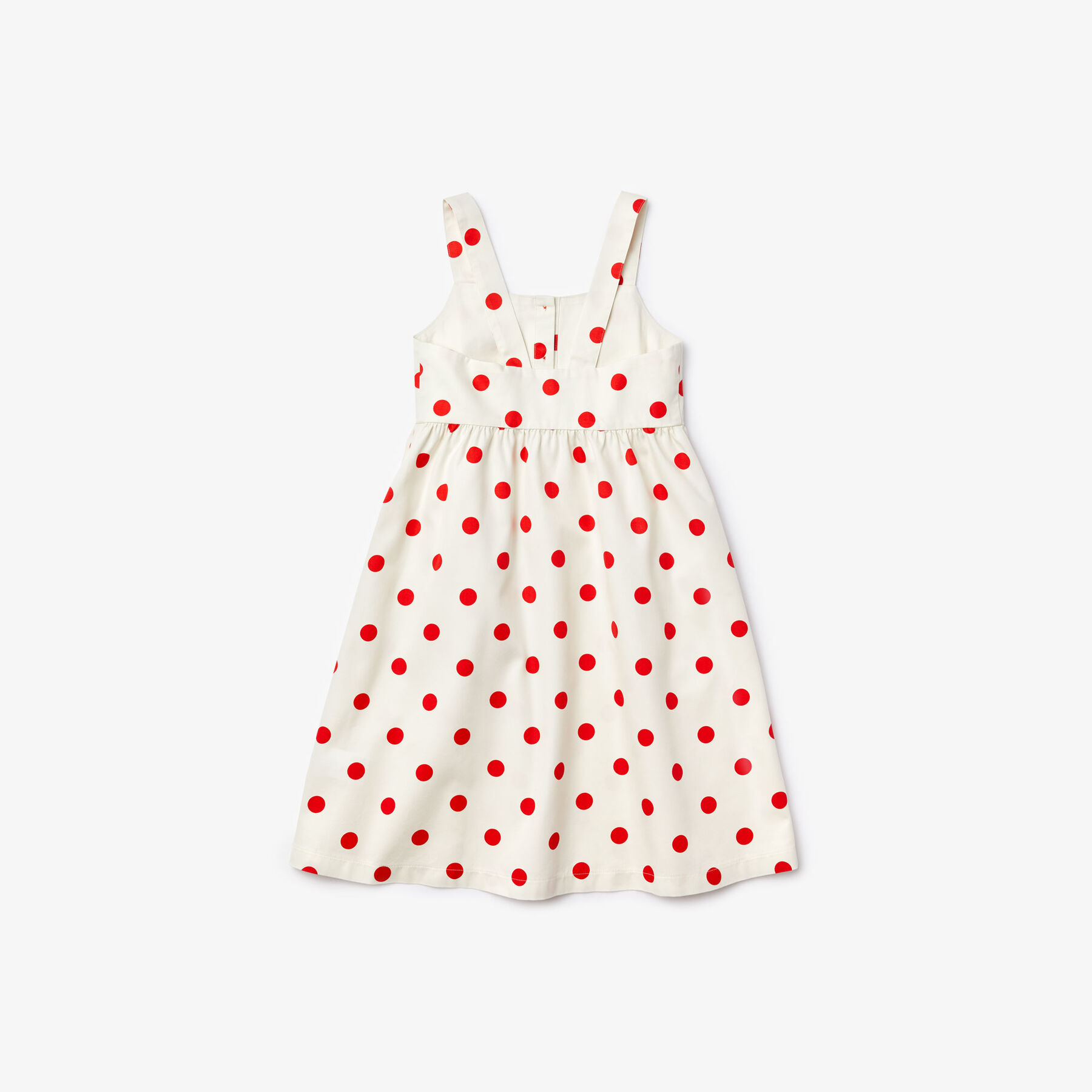 لاكوست فستان من القطن من مجموعة polka dot للفتيات