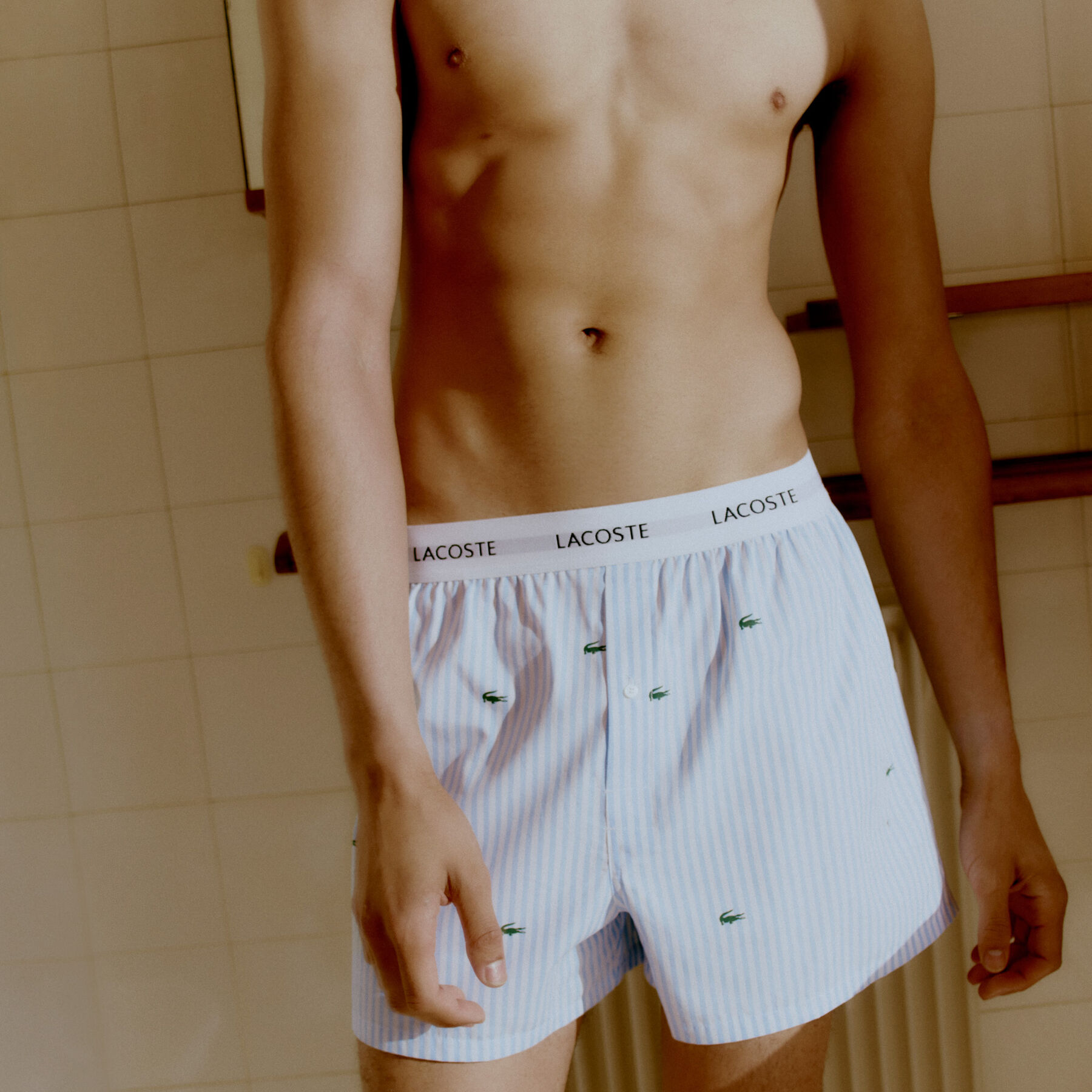 3-Pack Cotton Weave Boxers lacoste 3 pack cotton weave boxers