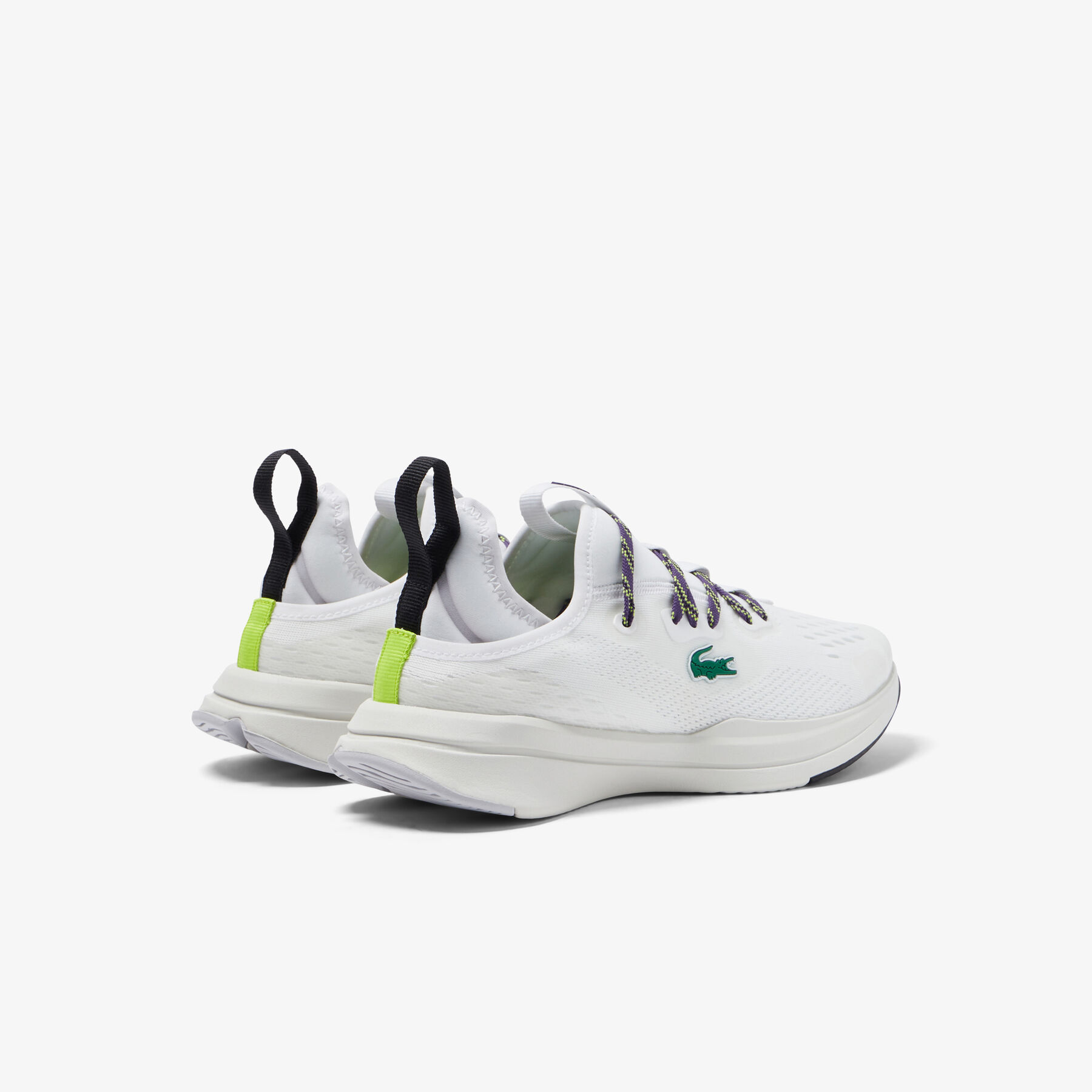 women s lacoste run spin comfort textile sneakers