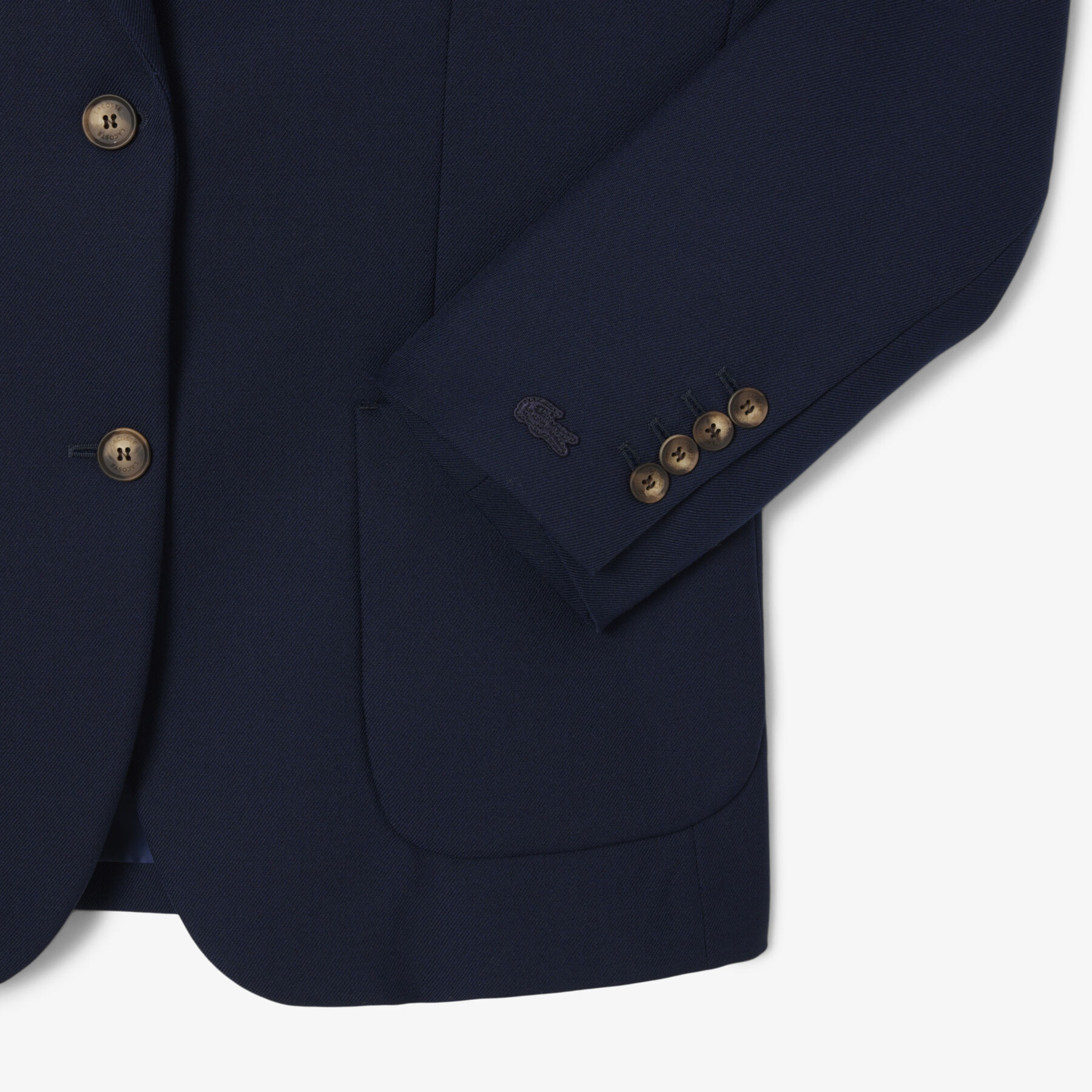 lacoste wool twill blazer