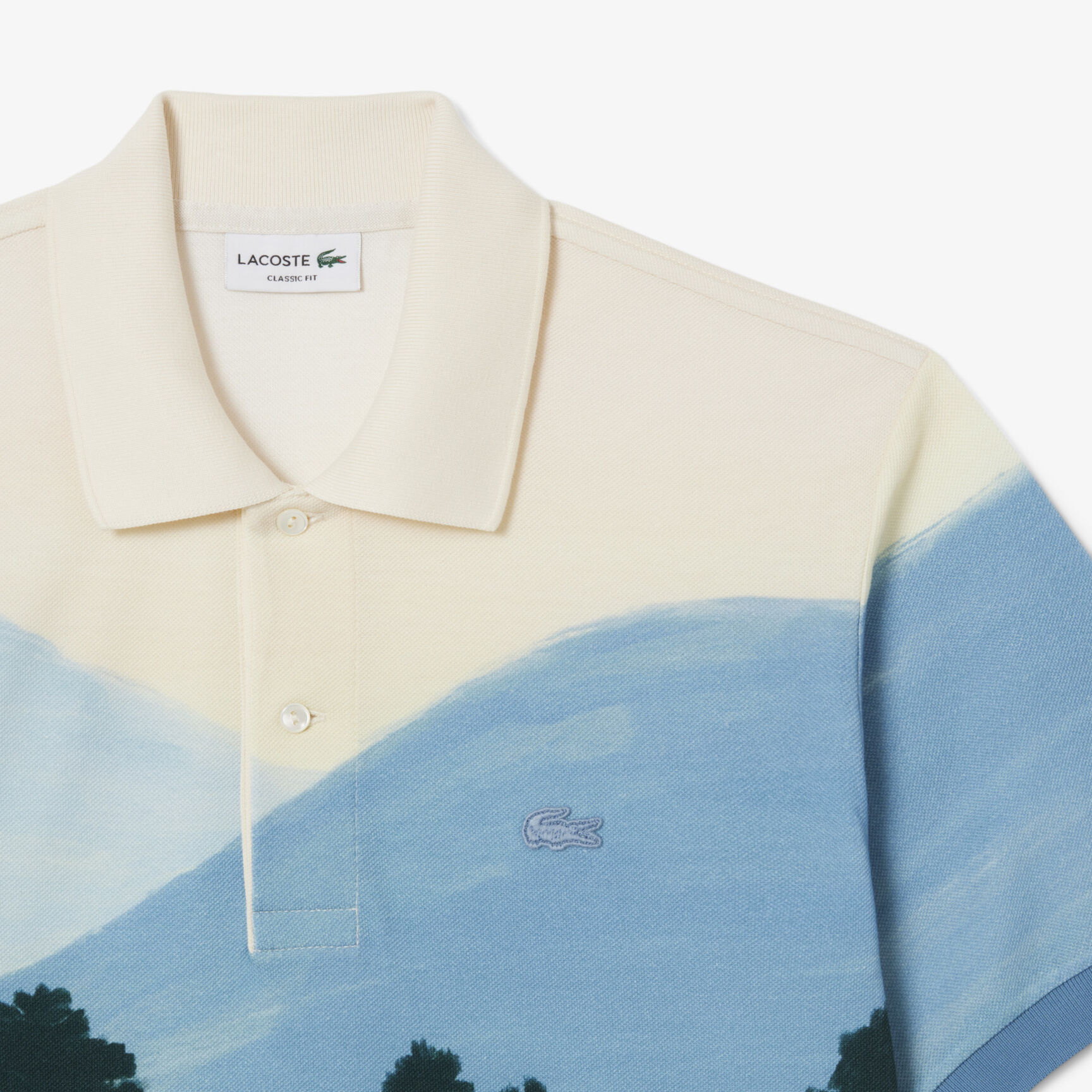 Classic Fit Printed Petit Pique Polo Shirt Classic Fit Printed Petit Pique Polo Shirt