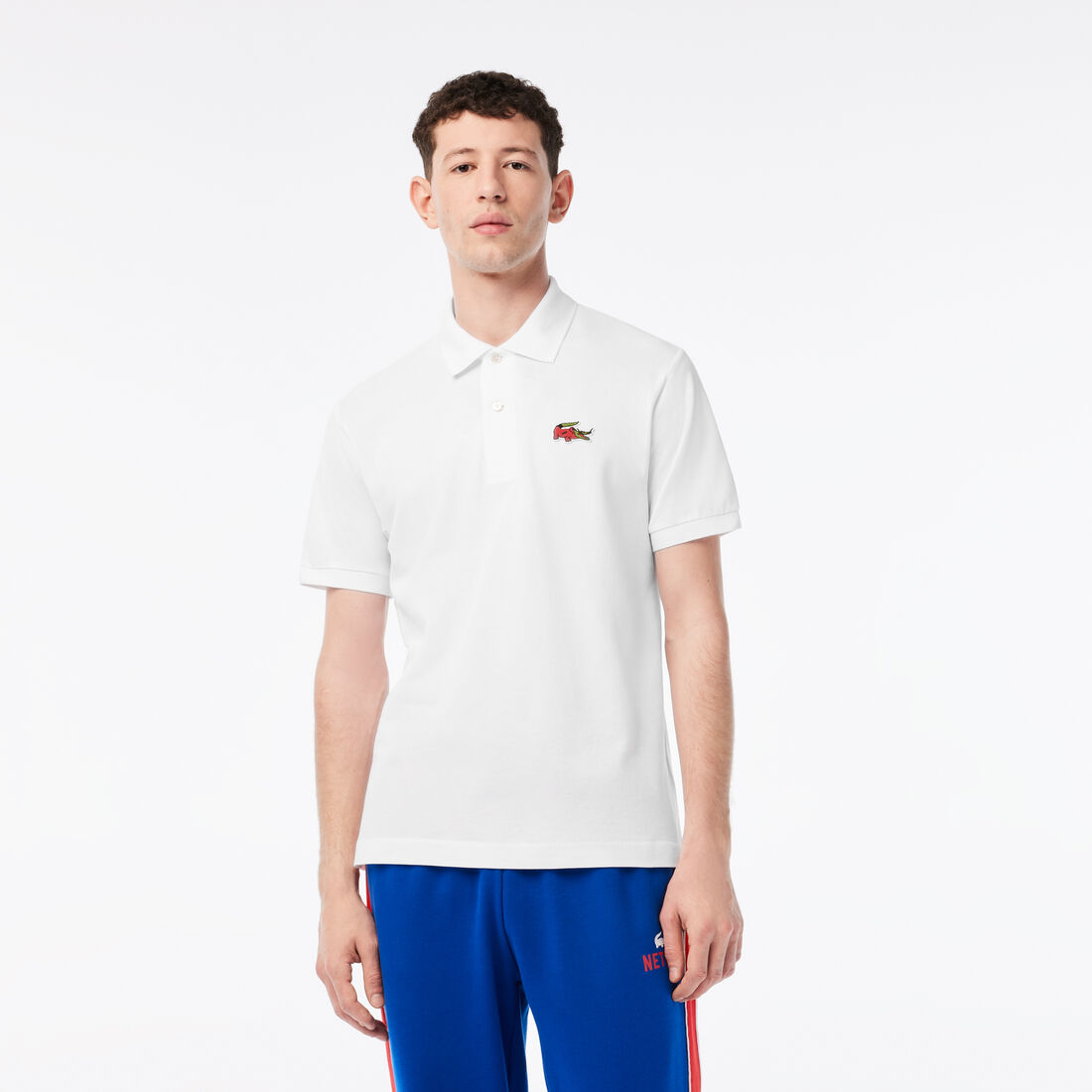 تيشيرت بولو قطن عضوي للرجال مجموعة Lacoste x Netflix