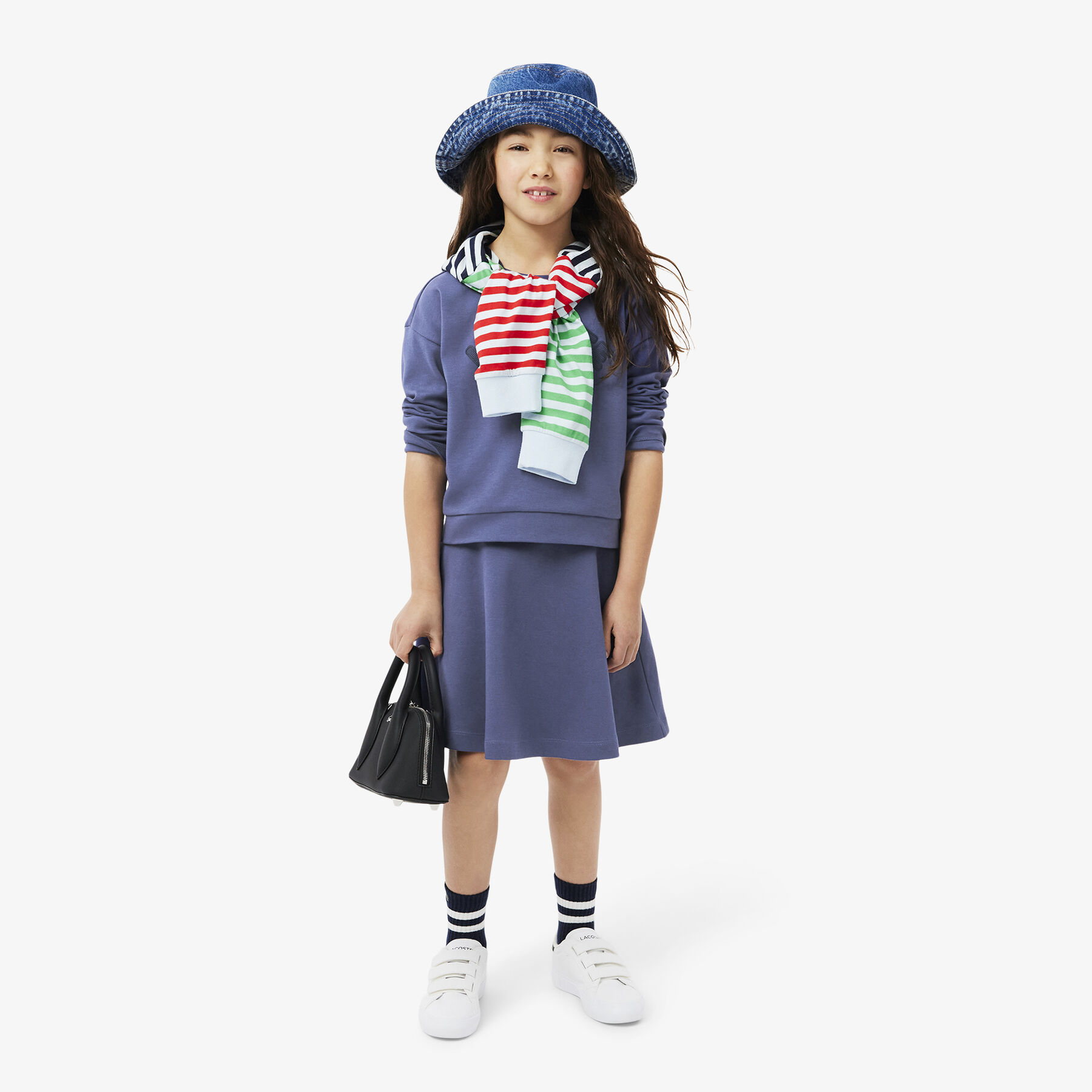 Elastic Waist Interlock Skirt lacoste elastic waist interlock skirt