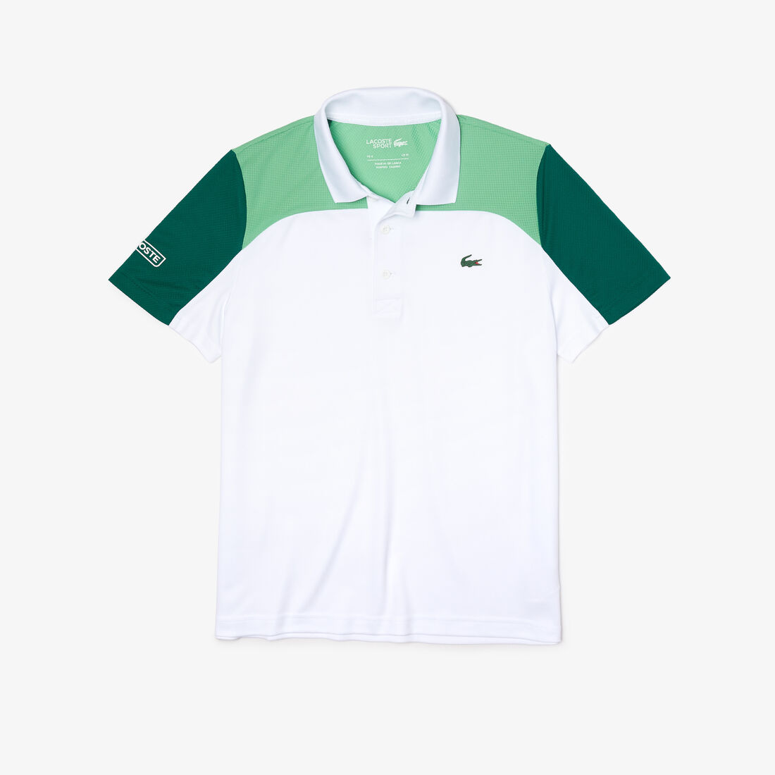 Men’s Lacoste SPORT Breathable Colourblock Tennis Polo Shirt Men’s Lacoste SPORT Breathable Colourblock Tennis Polo Shirt