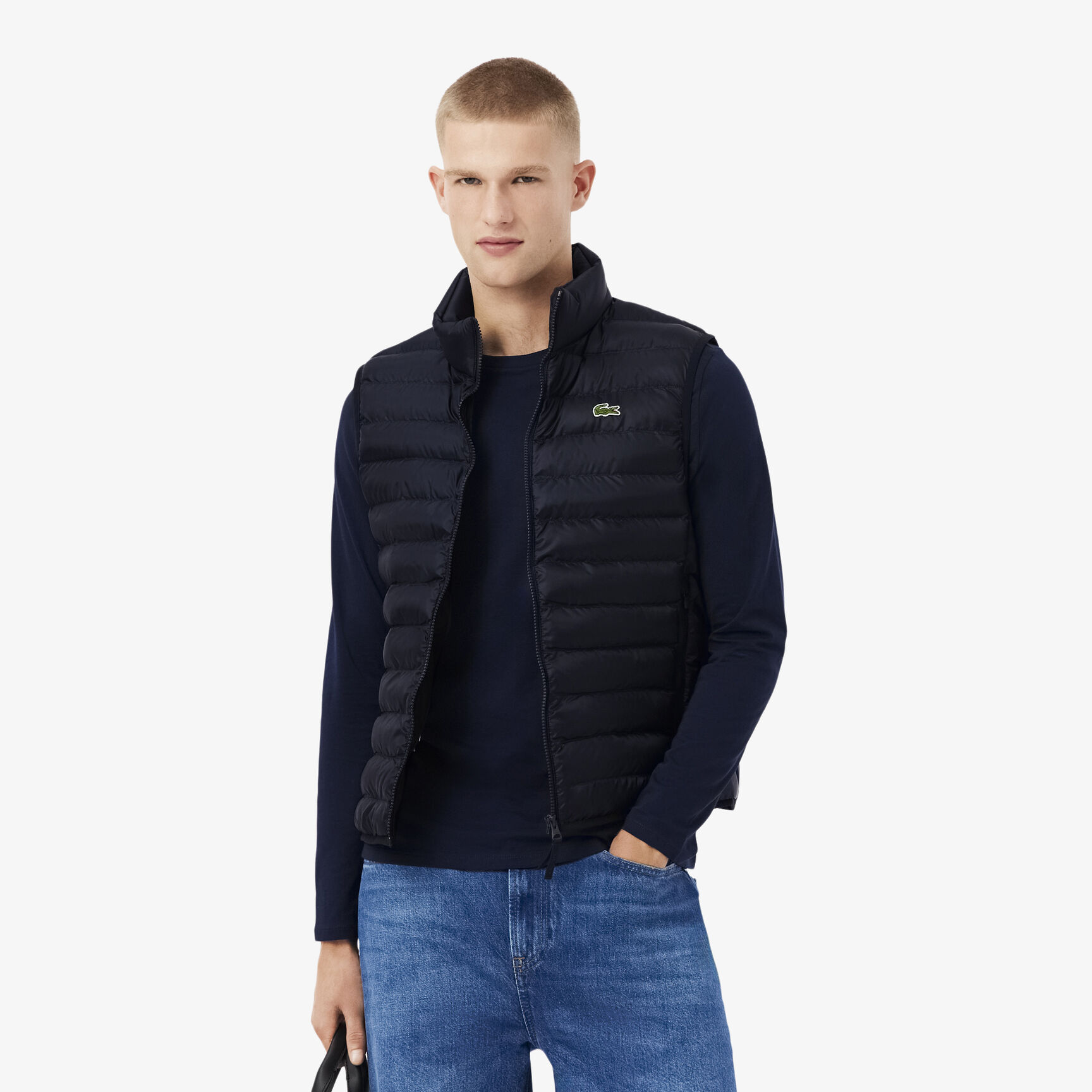Water-Repellent Puffed Vest