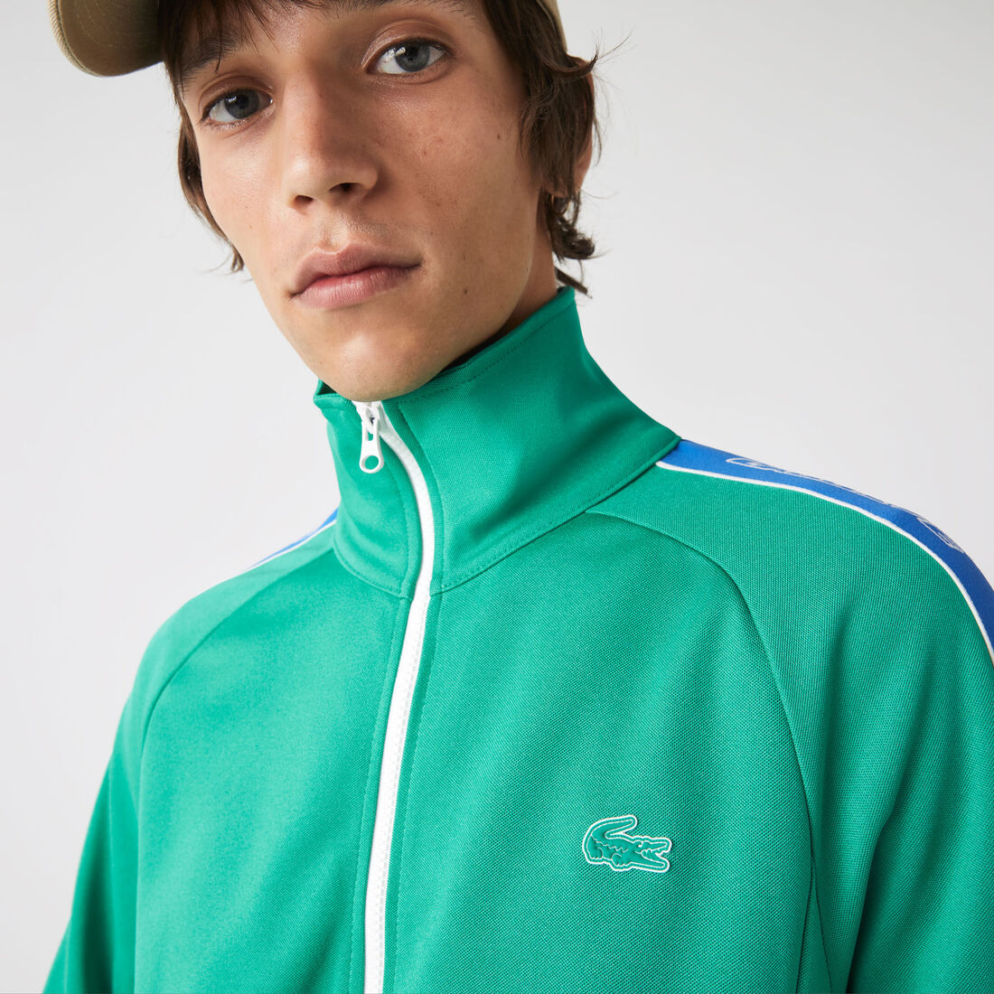 Men's Lacoste Héritage High Neck Zip Sweatshirt Men's Lacoste Héritage High Neck Zip Sweatshirt