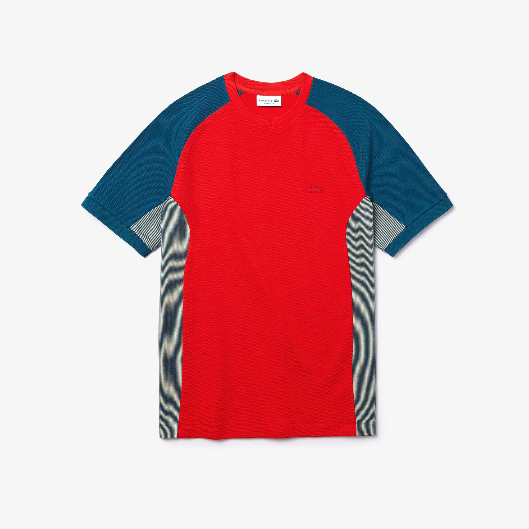 Men's Colourblock Piqué Crew Neck T-shirt