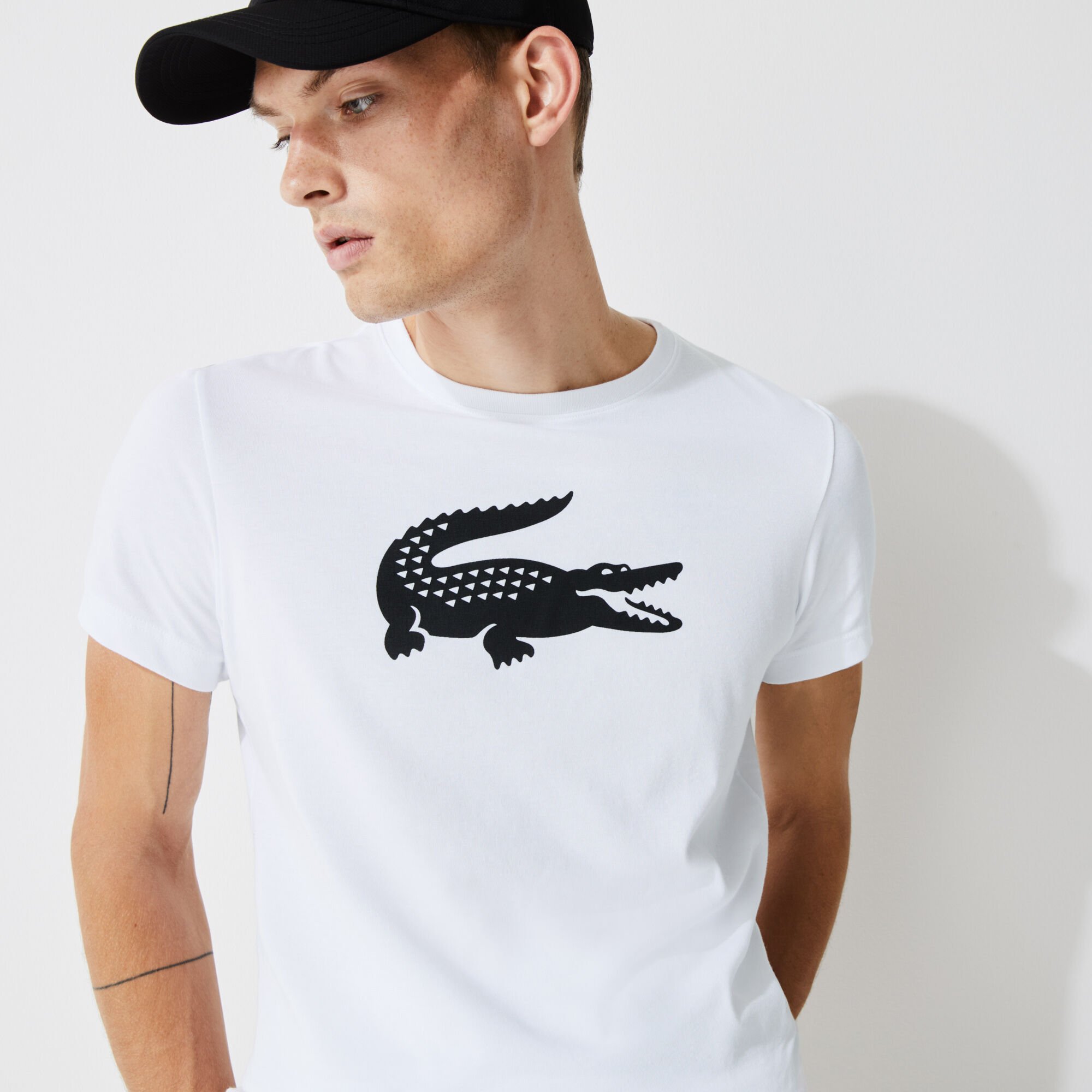 Buy Men s Lacoste SPORT Oversized Crocodile Technical Jersey Tennis T Shirt Lacoste EG