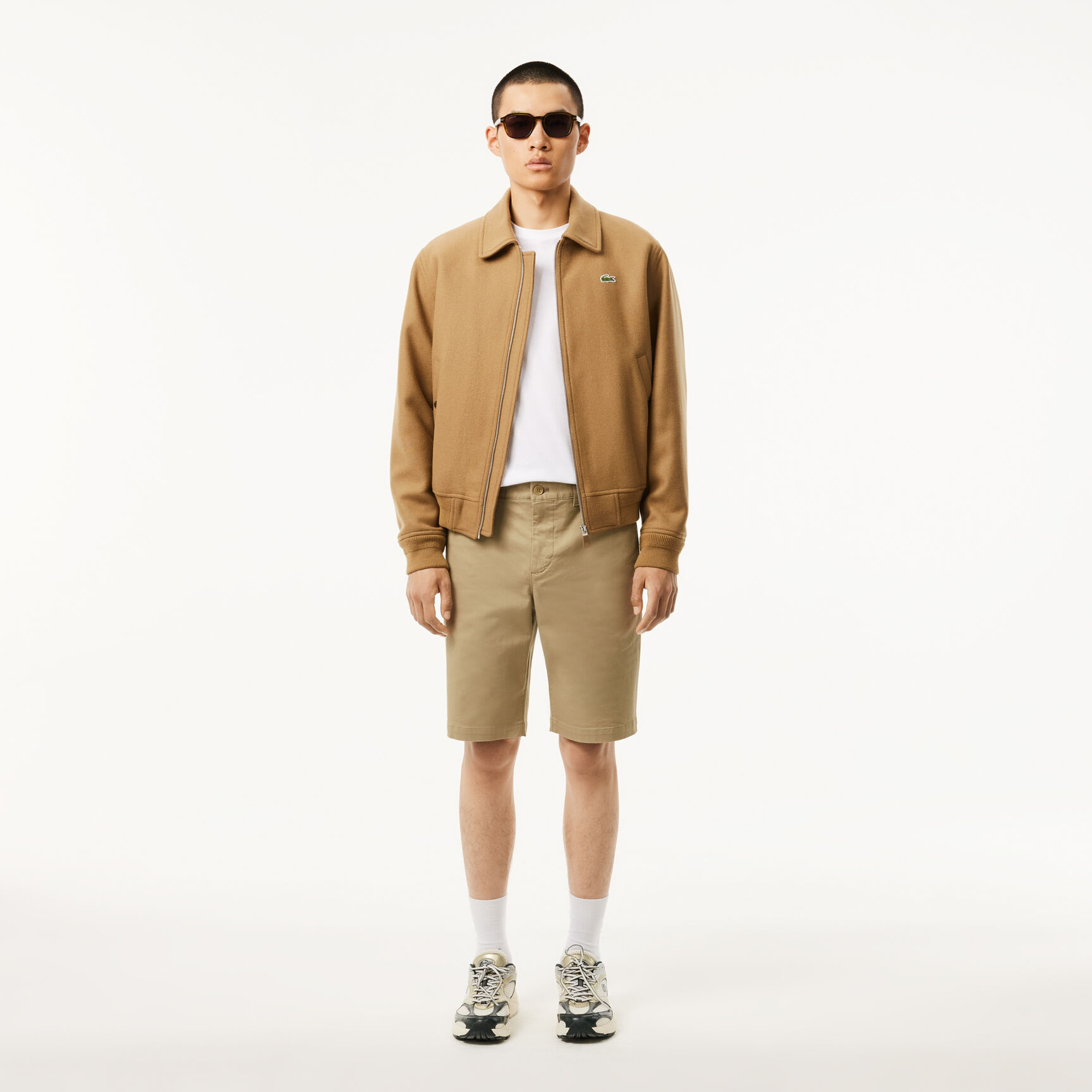 Slim Fit Stretch Cotton Chino Shorts