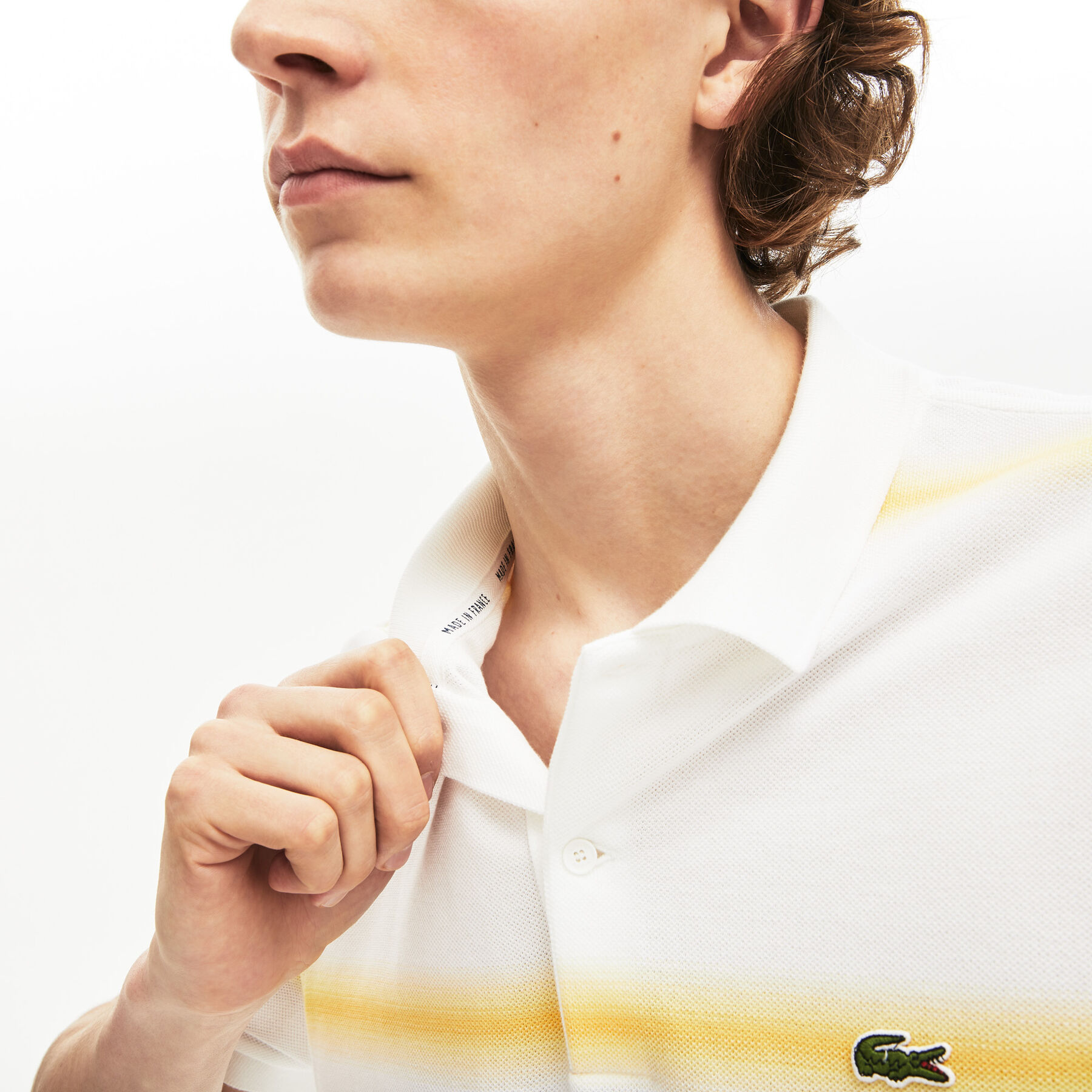 men s lacoste made in france regular fit cotton piqu  polo shirt