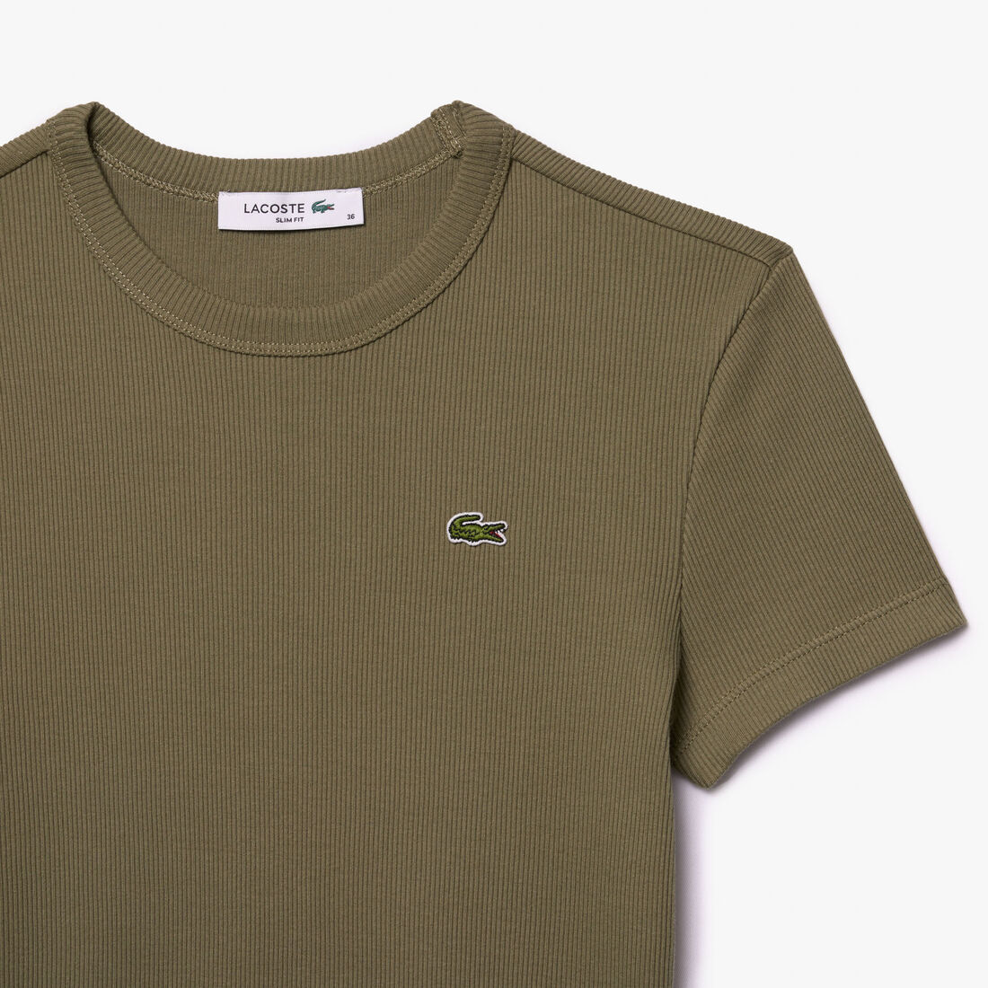 Slim Fit Ribbed Cotton T-shirt Slim Fit Ribbed Cotton T-shirt