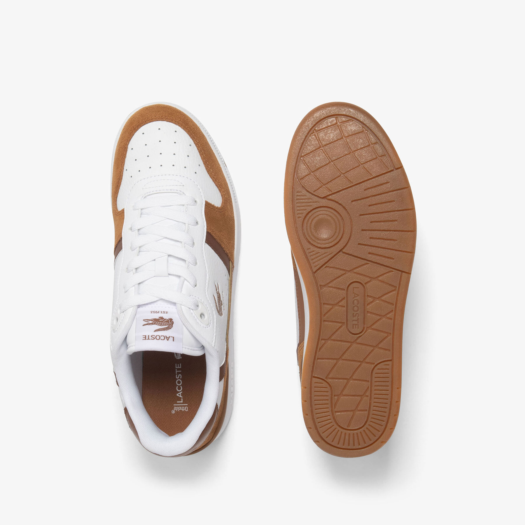 lacoste men s t clip set leather sneakers
