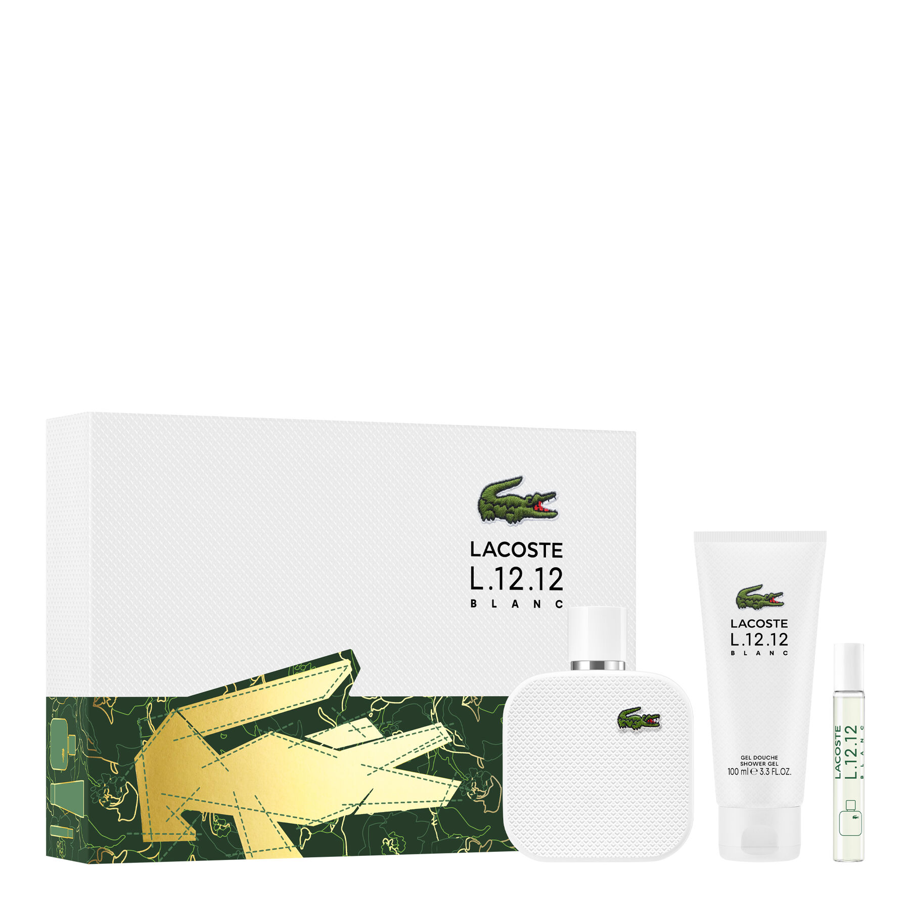 Lacoste L1212 Blanc set EDT 100ML+SG 100ML+ EDT 75ML Lacoste L1212 Blanc set EDT 100ML+SG 100ML+ EDT 75ML