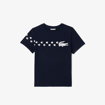 Croc Print Cotton T-shirt