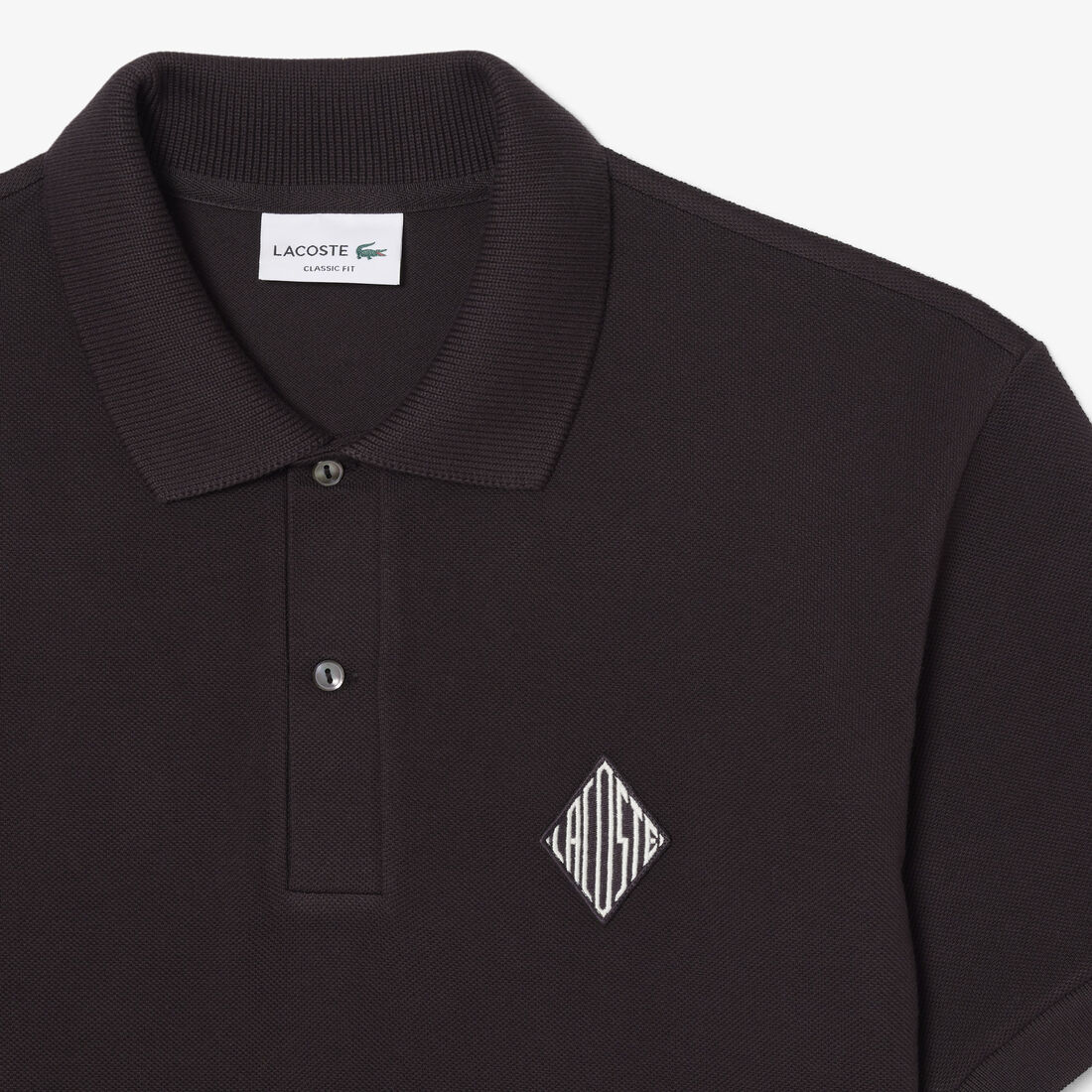Classic Fit Badge Accent Pique Polo Shirt Classic Fit Badge Accent Pique Polo Shirt