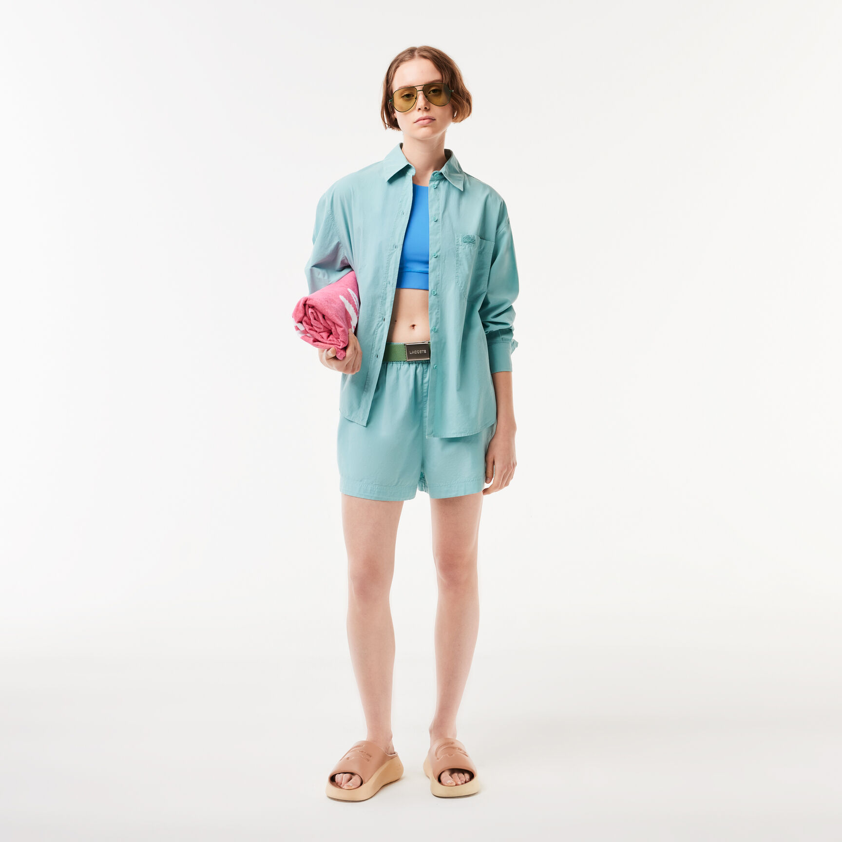 Women's Lacoste Cotton Poplin Shorts