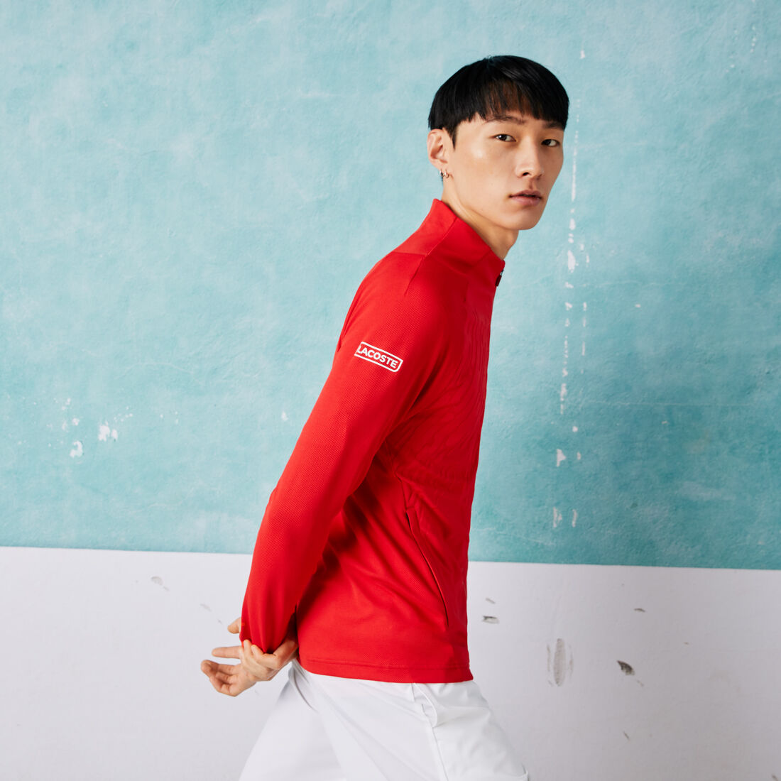 Men’s Lacoste SPORT x Novak Djokovic Technical Zip Jacket Men’s Lacoste SPORT x Novak Djokovic Technical Zip Jacket