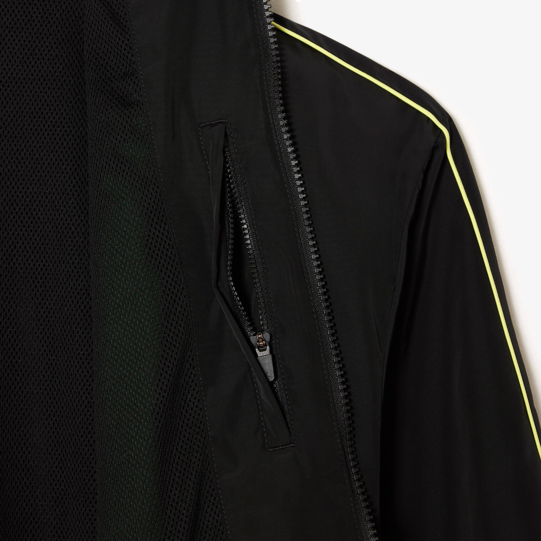 Contrast Detail Water Resistant Zipped Taffeta Sportsuit Jacket