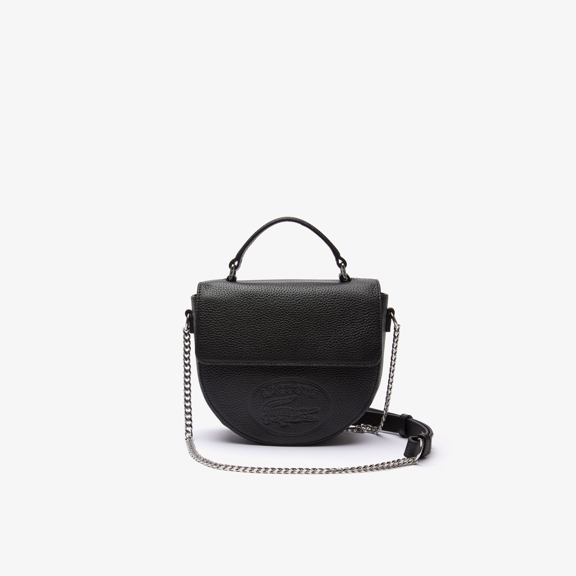 Buy Women s Croco Crew Round Grained Leather Shoulder Bag Lacoste EG