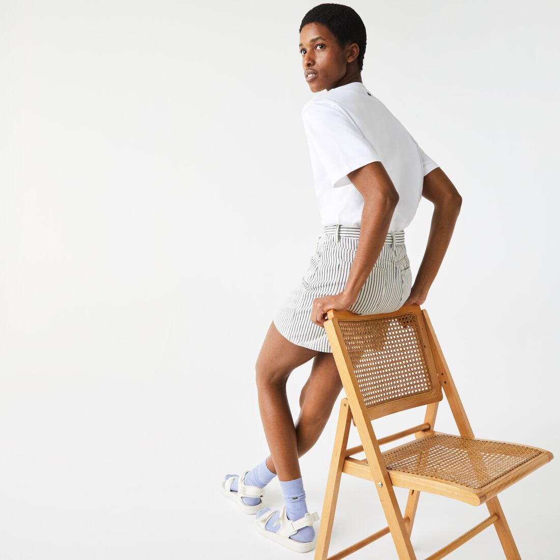 Women’s Crew Neck Chantaco Print Cotton T-shirt Women’s Crew Neck Chantaco Print Cotton T-shirt